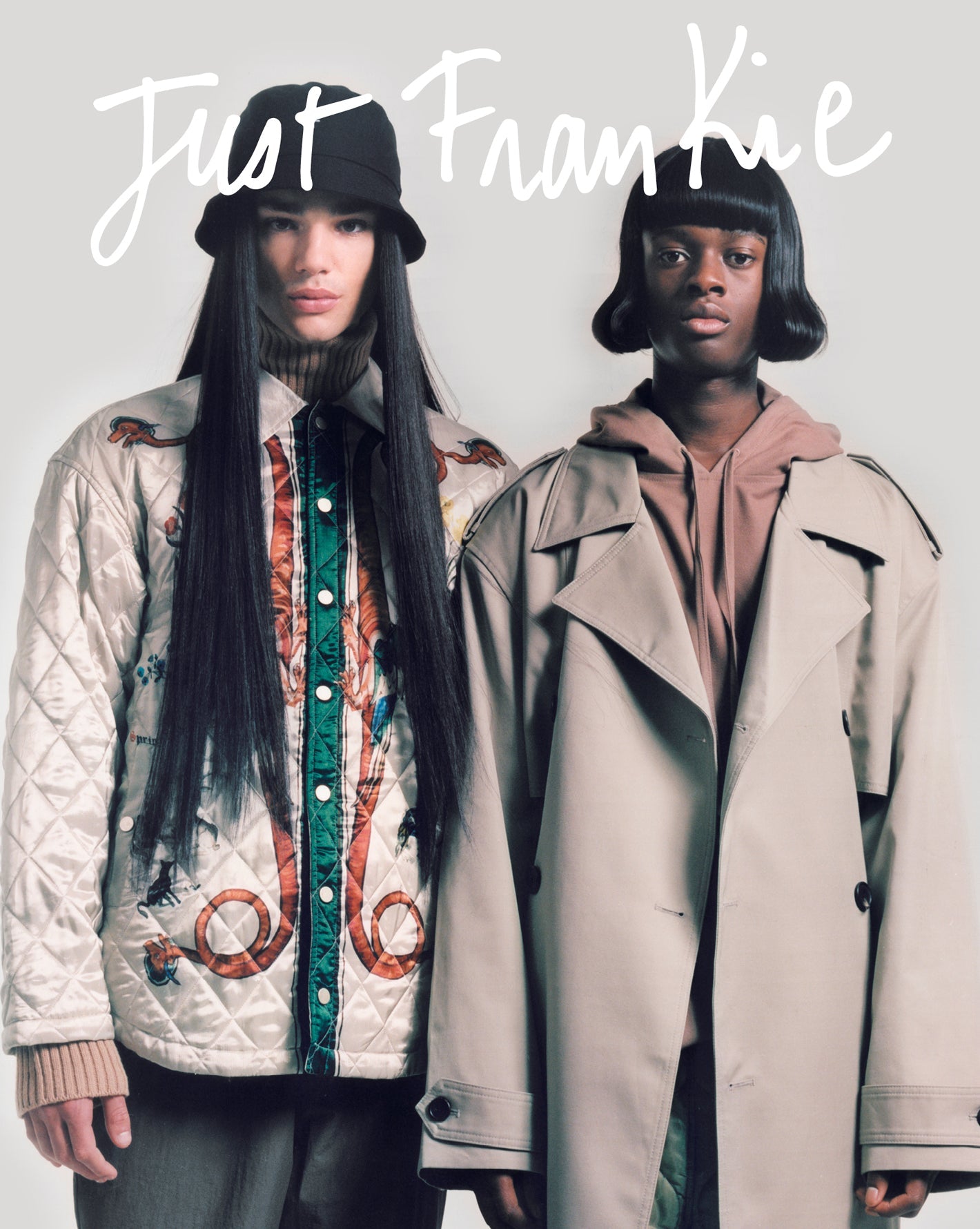 Two model dressed in the Frankie Shop for the "Just Frankie" campaign