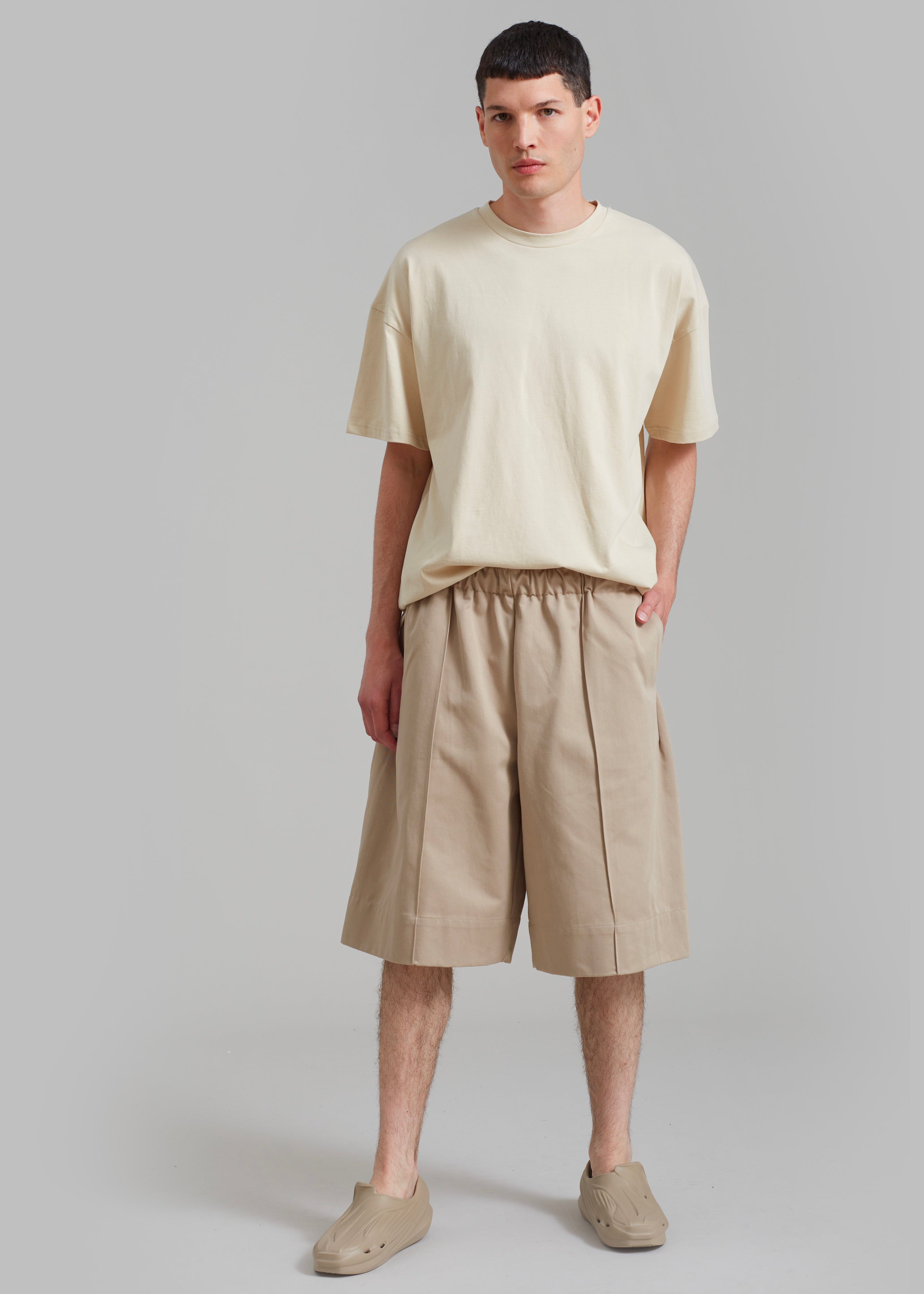 Adan Bermuda Shorts - Beige - 1