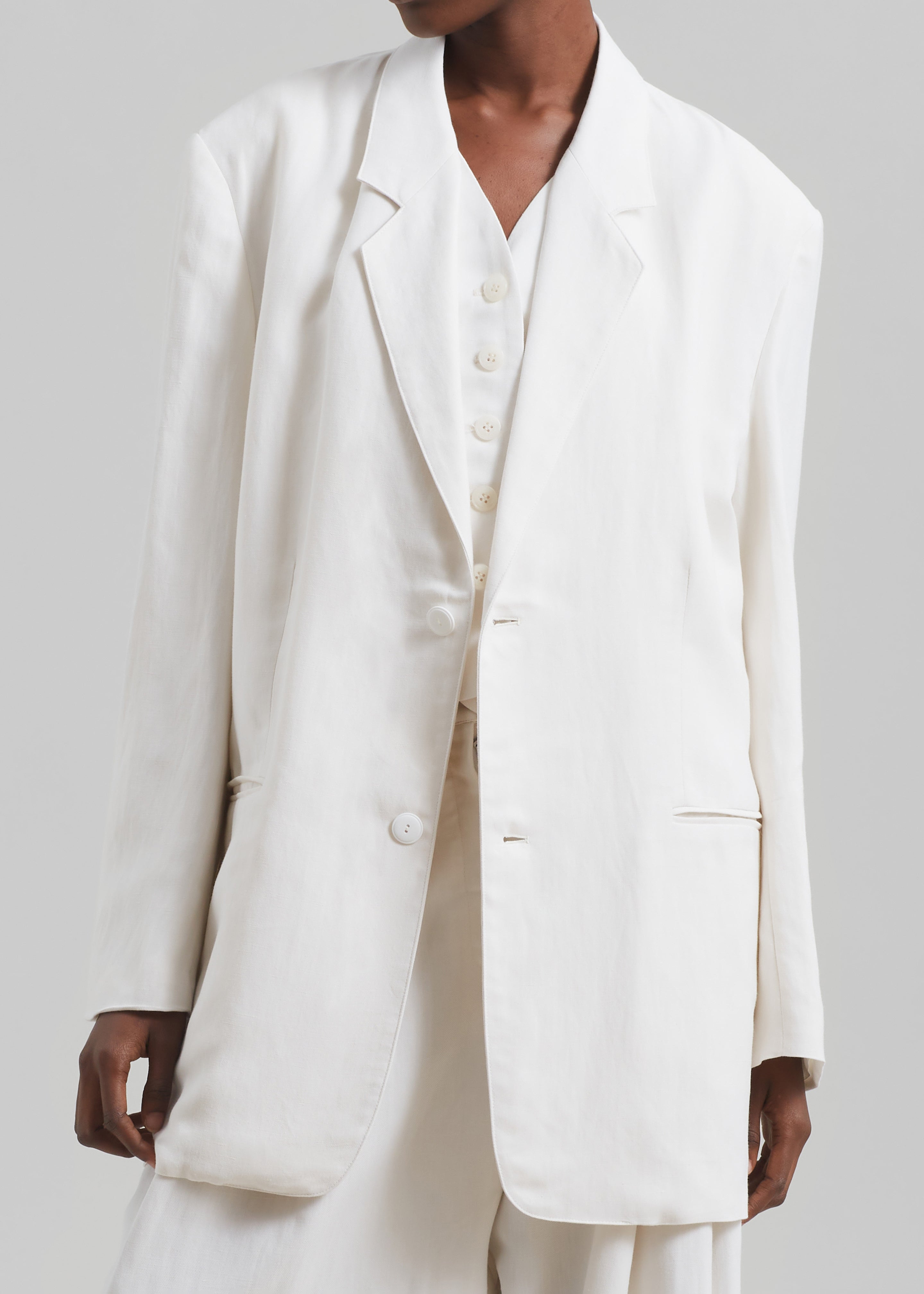 Aiden Blazer - White - 4