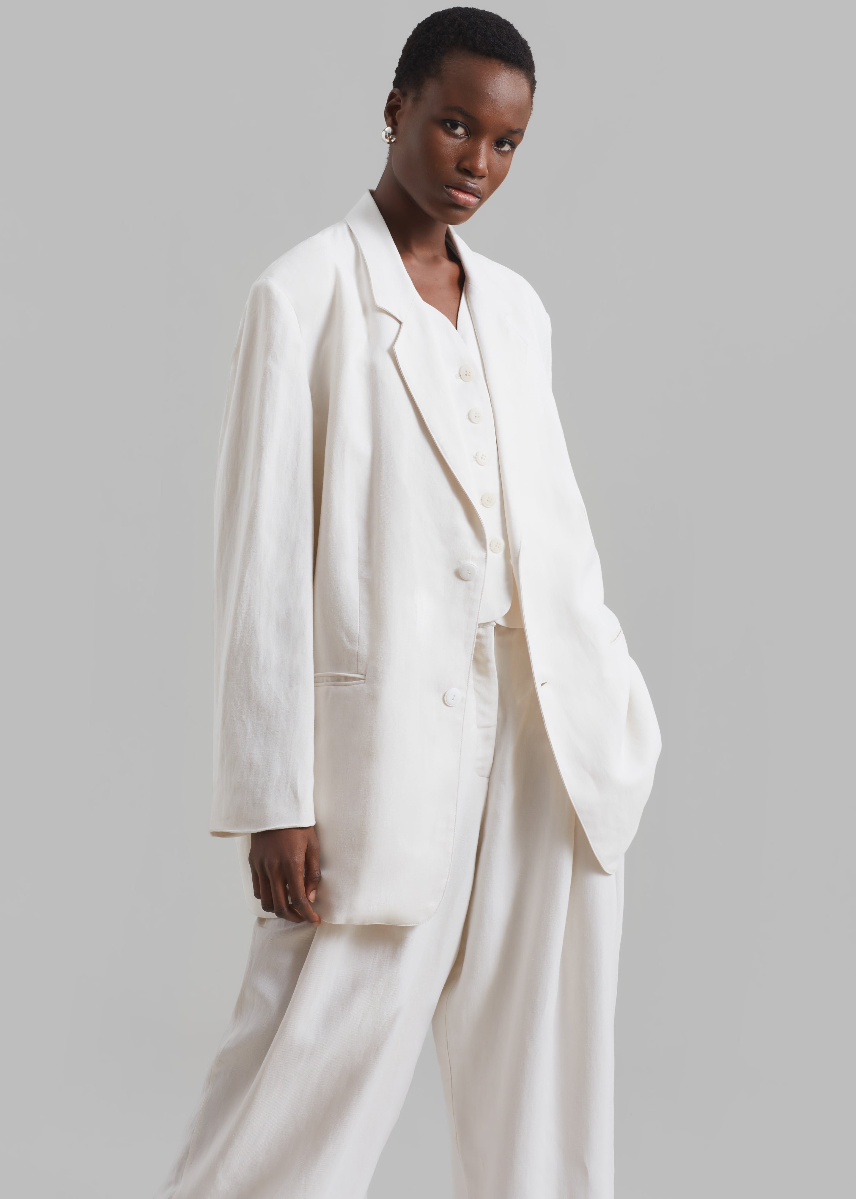 Aiden Blazer - White - 3