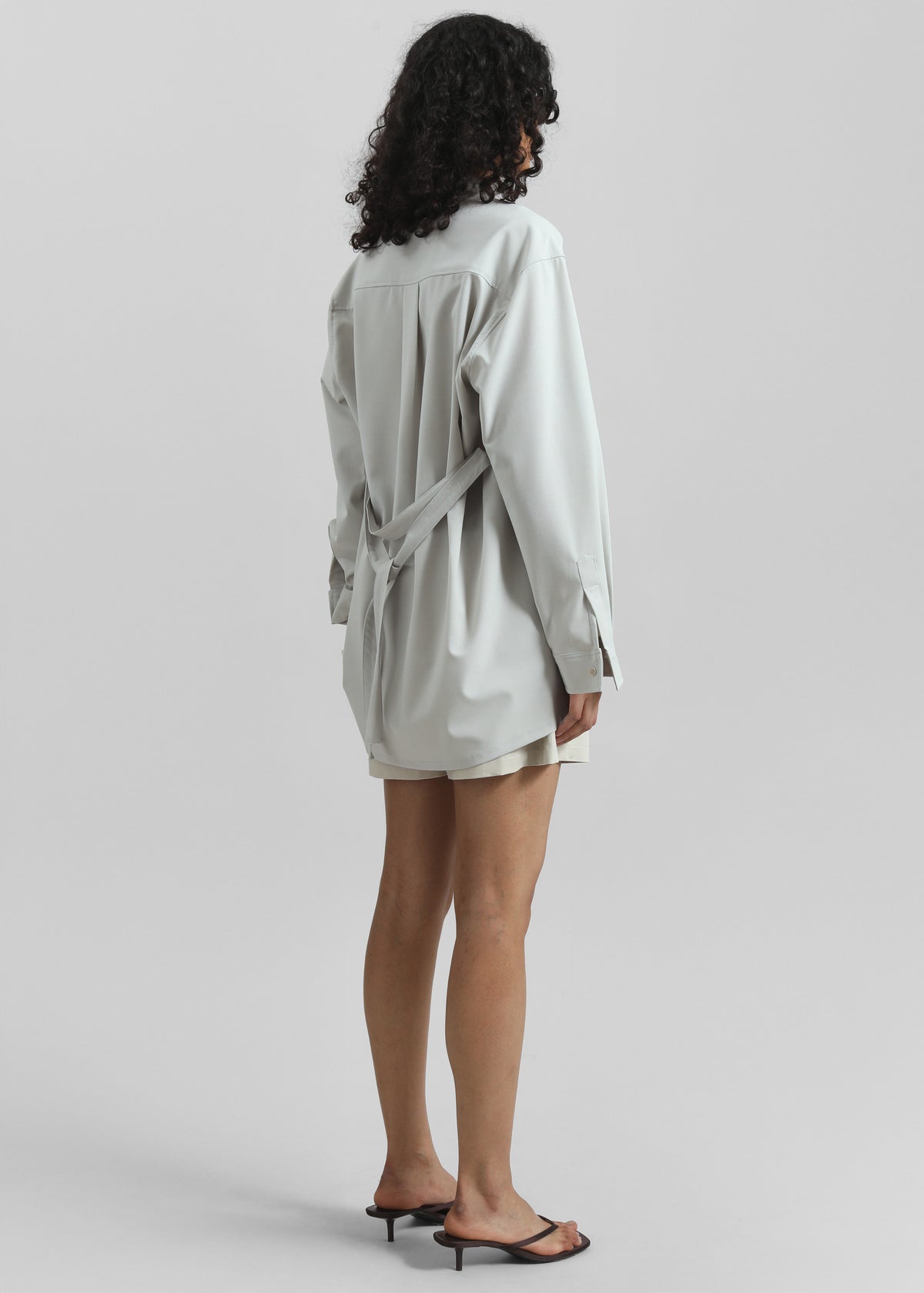 Alven Belted Shirt - Stone - 10