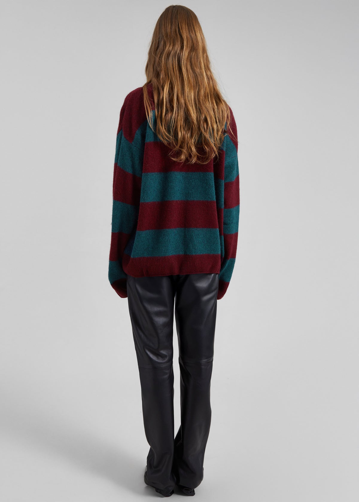 Amish Supplies Crewneck Sweater - Brick/Peacock - 5