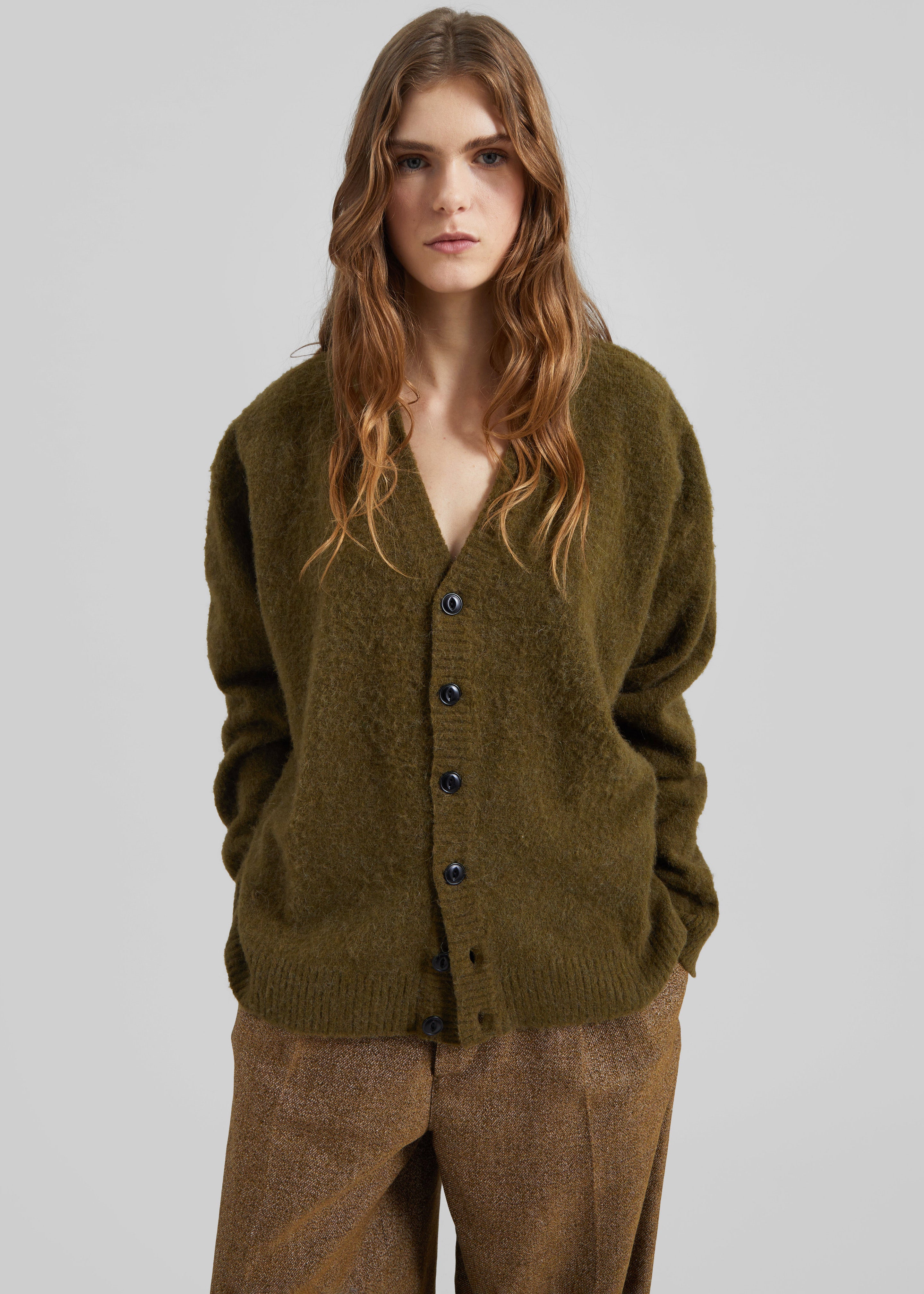 Amish Supplies Oversized Cardigan - Acid Green - 4