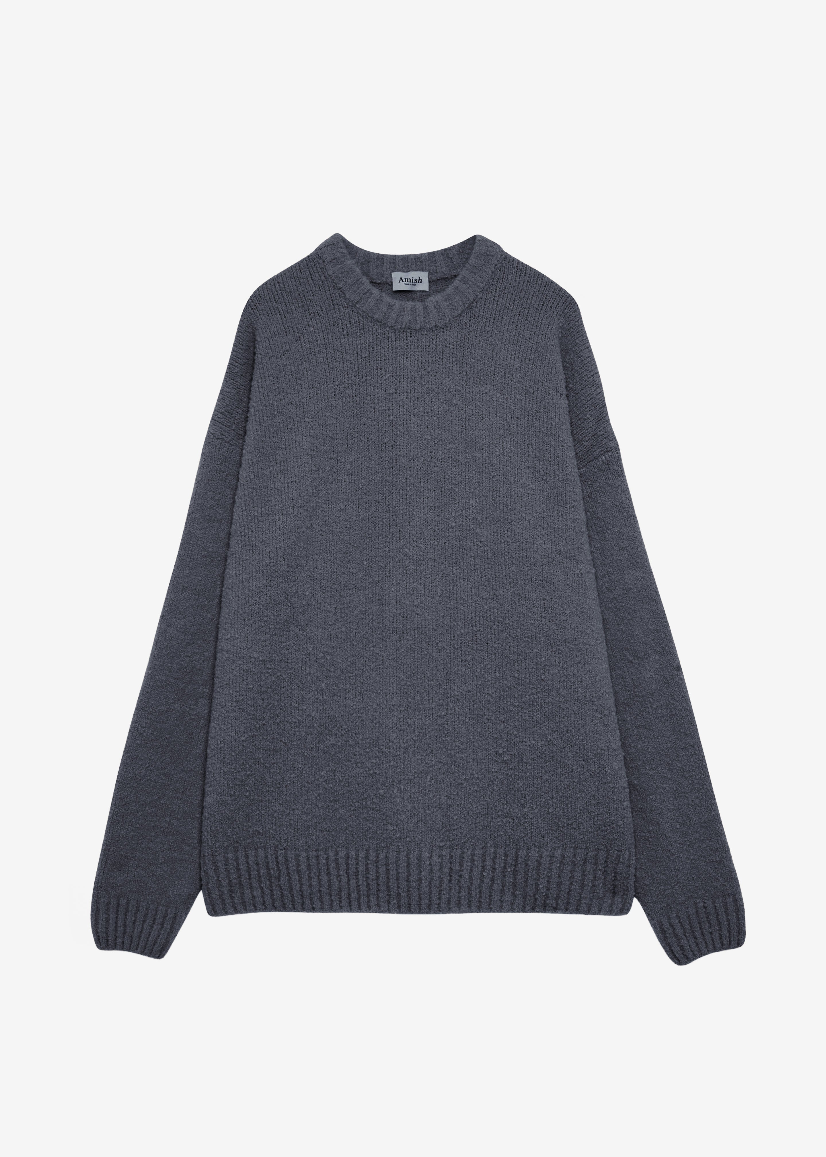Amish Supplies Oversized Crewneck Sweater - Grey - 7