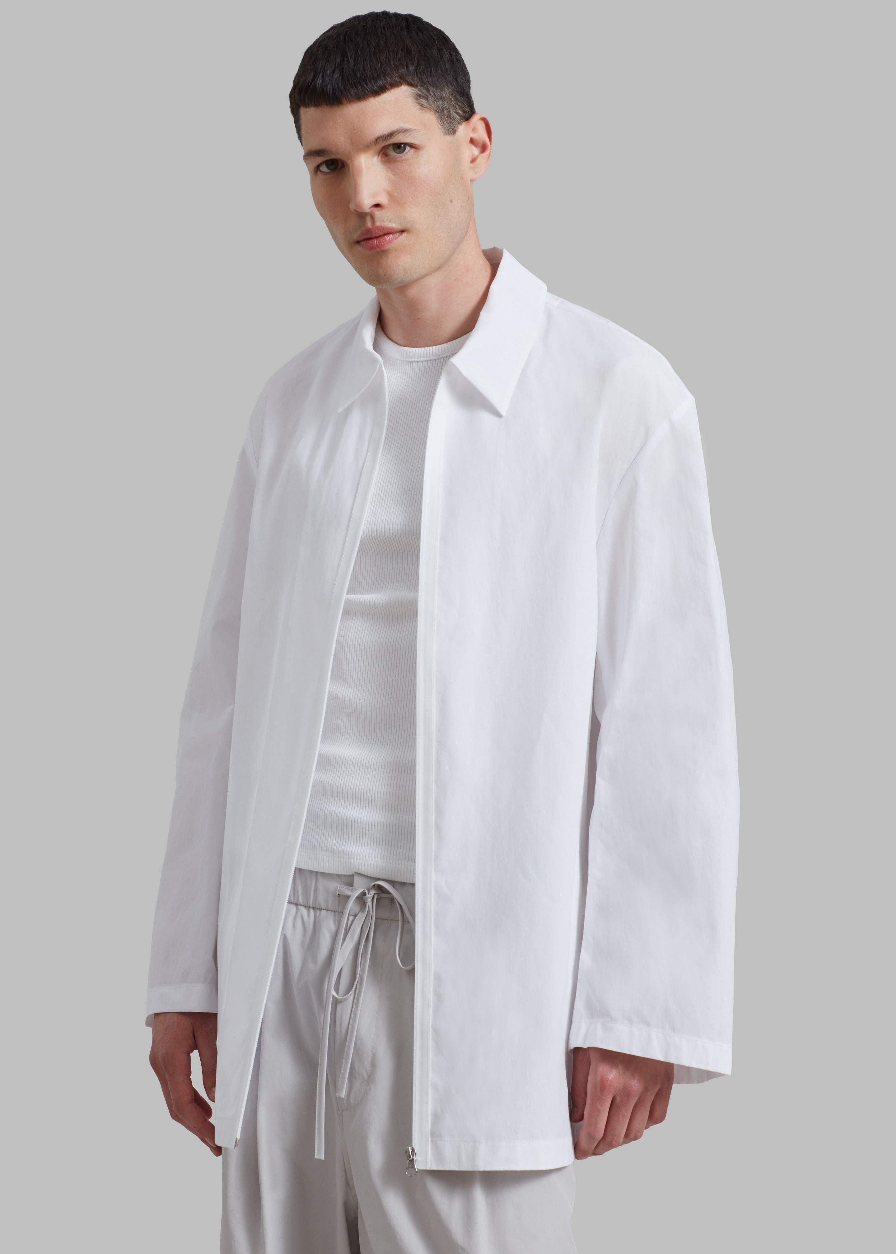 White 2024 half coat