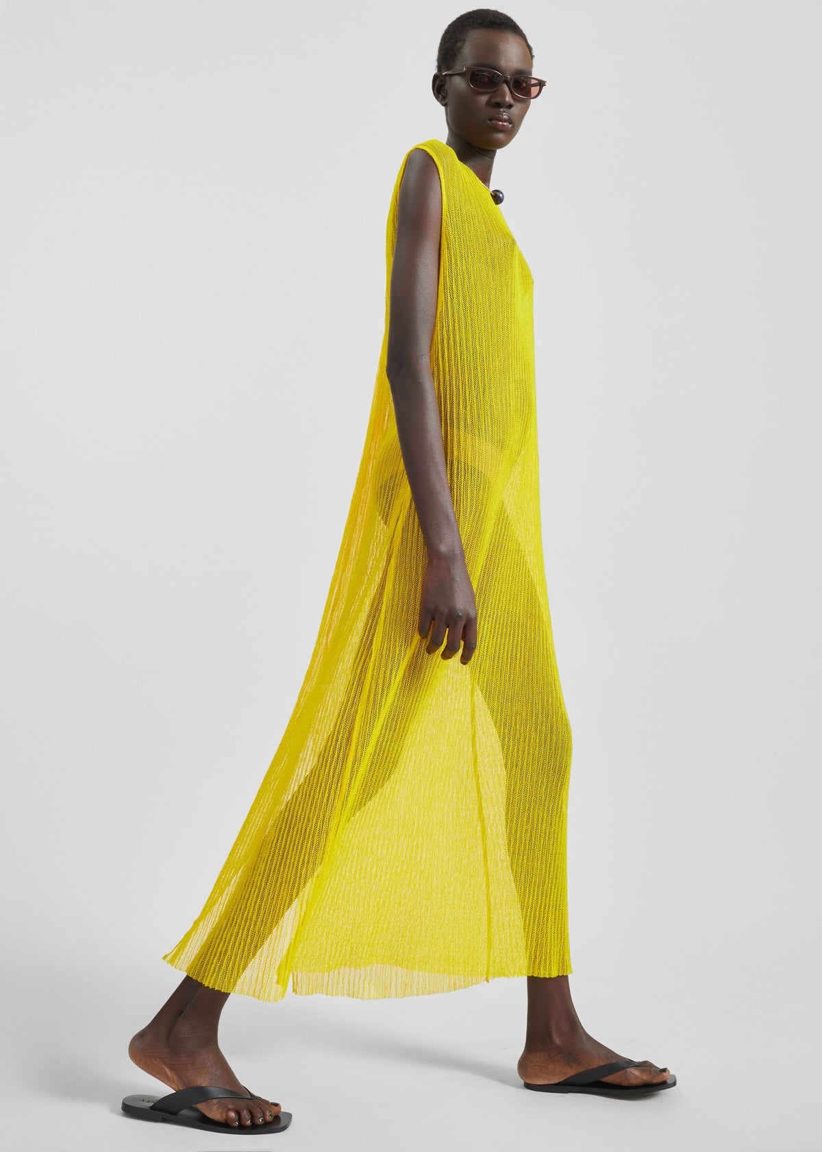 Annecy Lace Dress - Yellow - 4