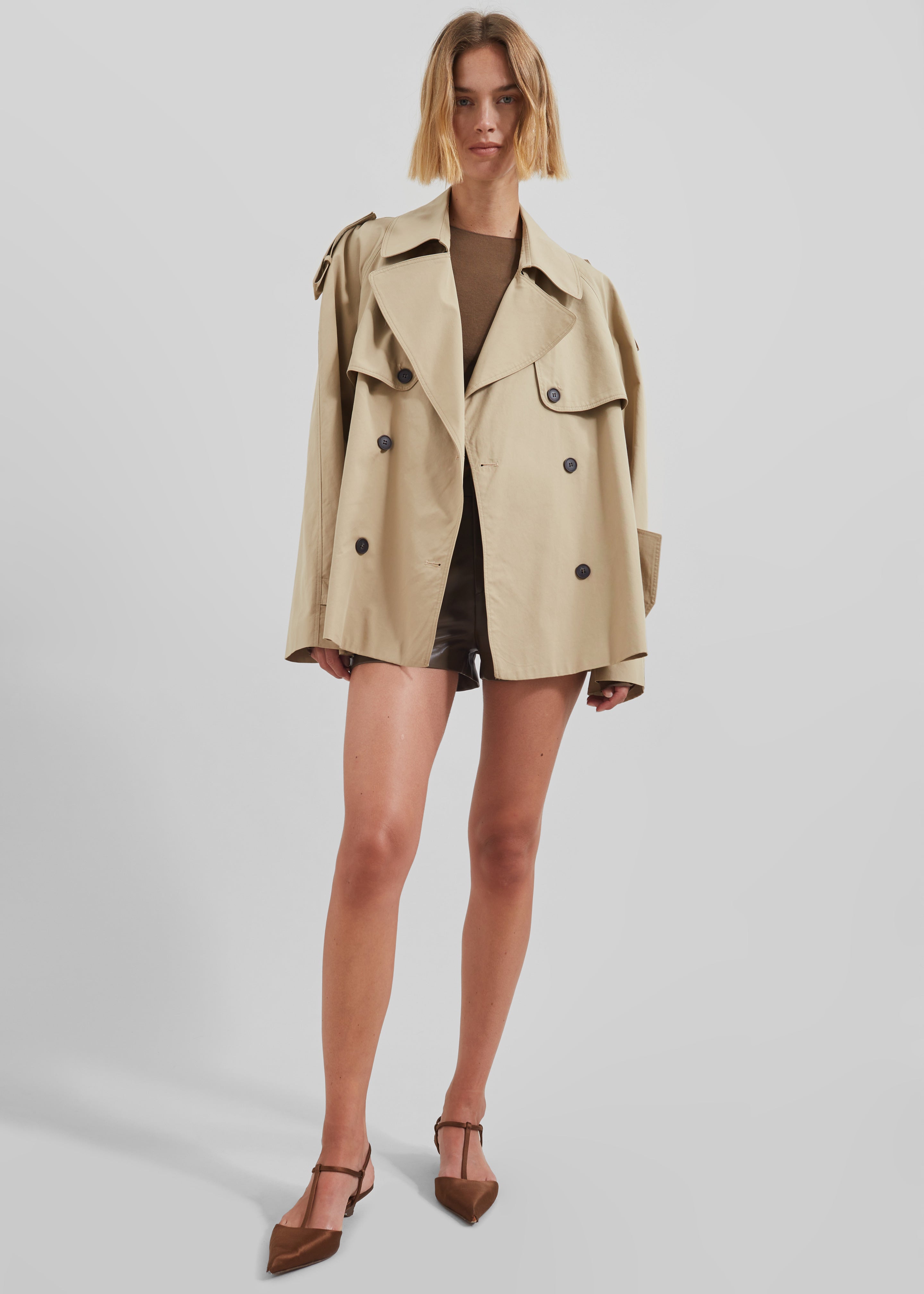 Arlington Short Trench Beige Frankie Shop Europe