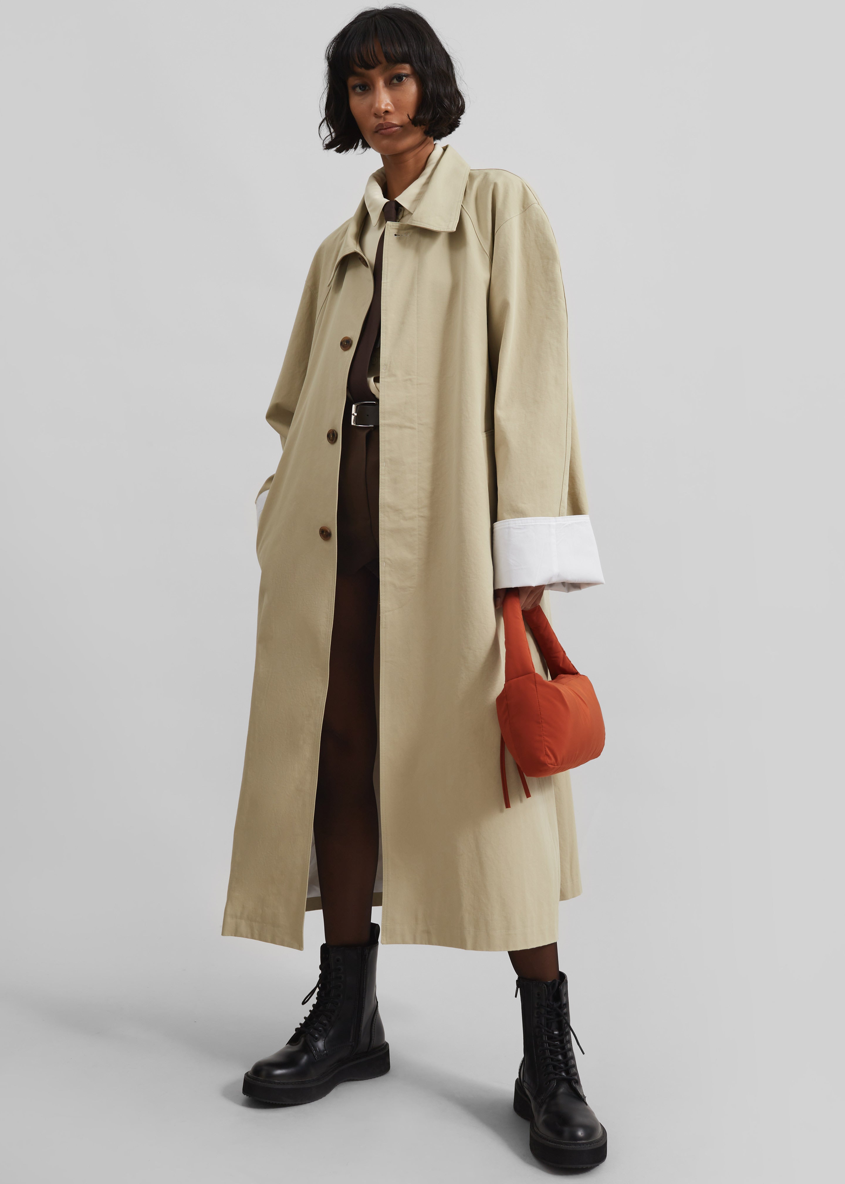 Long oversized trench coat online