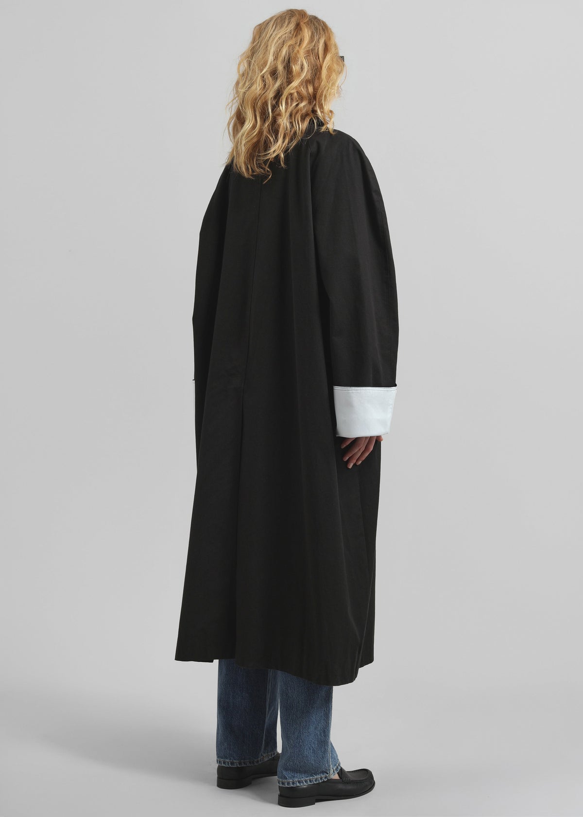 Arlise Oversized Trench Coat - Black - 10