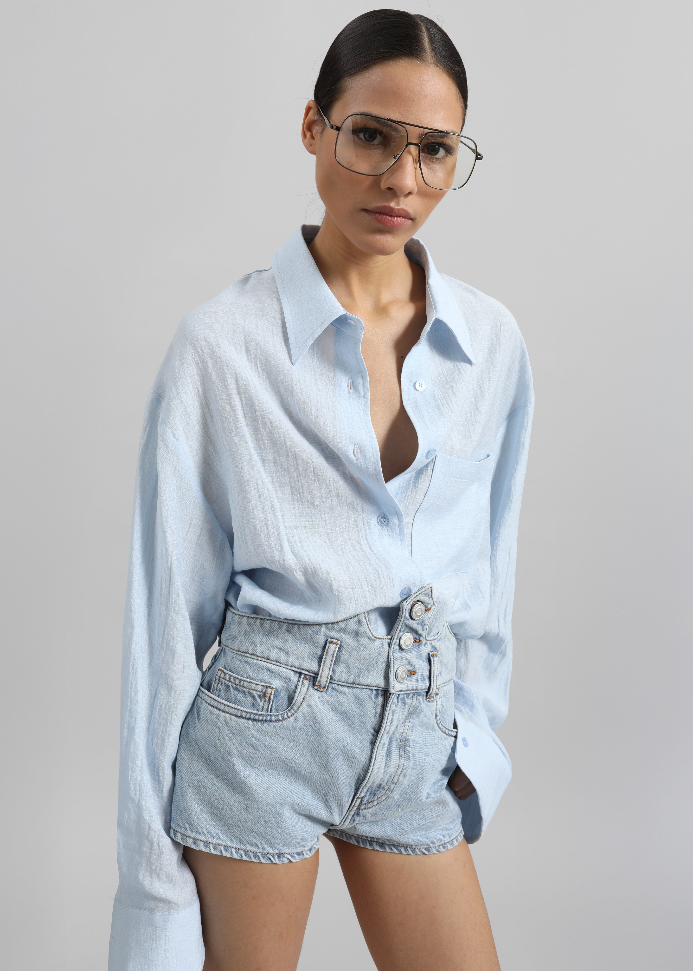 Ascain Fluid Shirt - Sky Blue - 4
