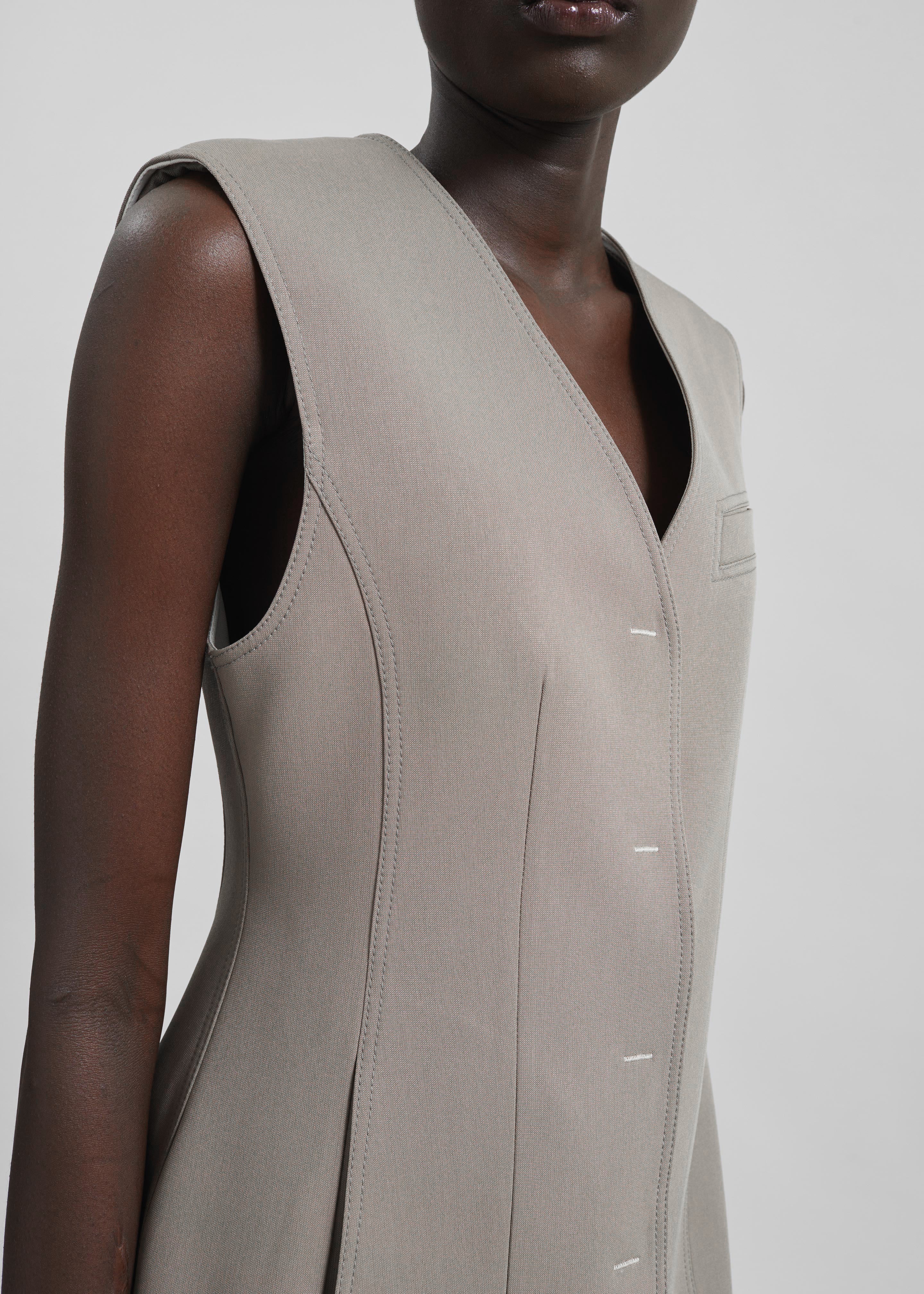 Ashbury Vest Dress - Taupe - 6