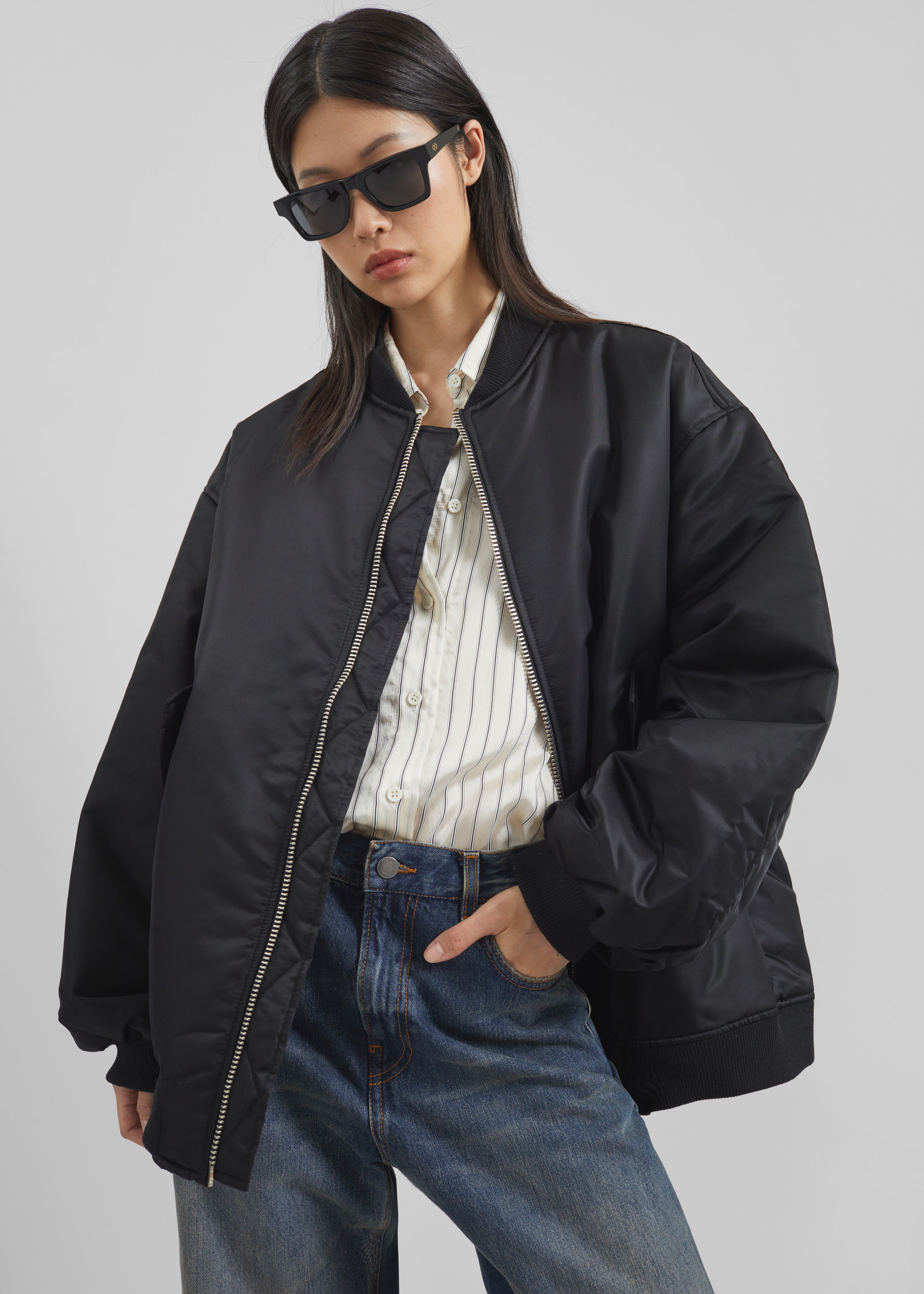 Astra Bomber Jacket - Black - 6