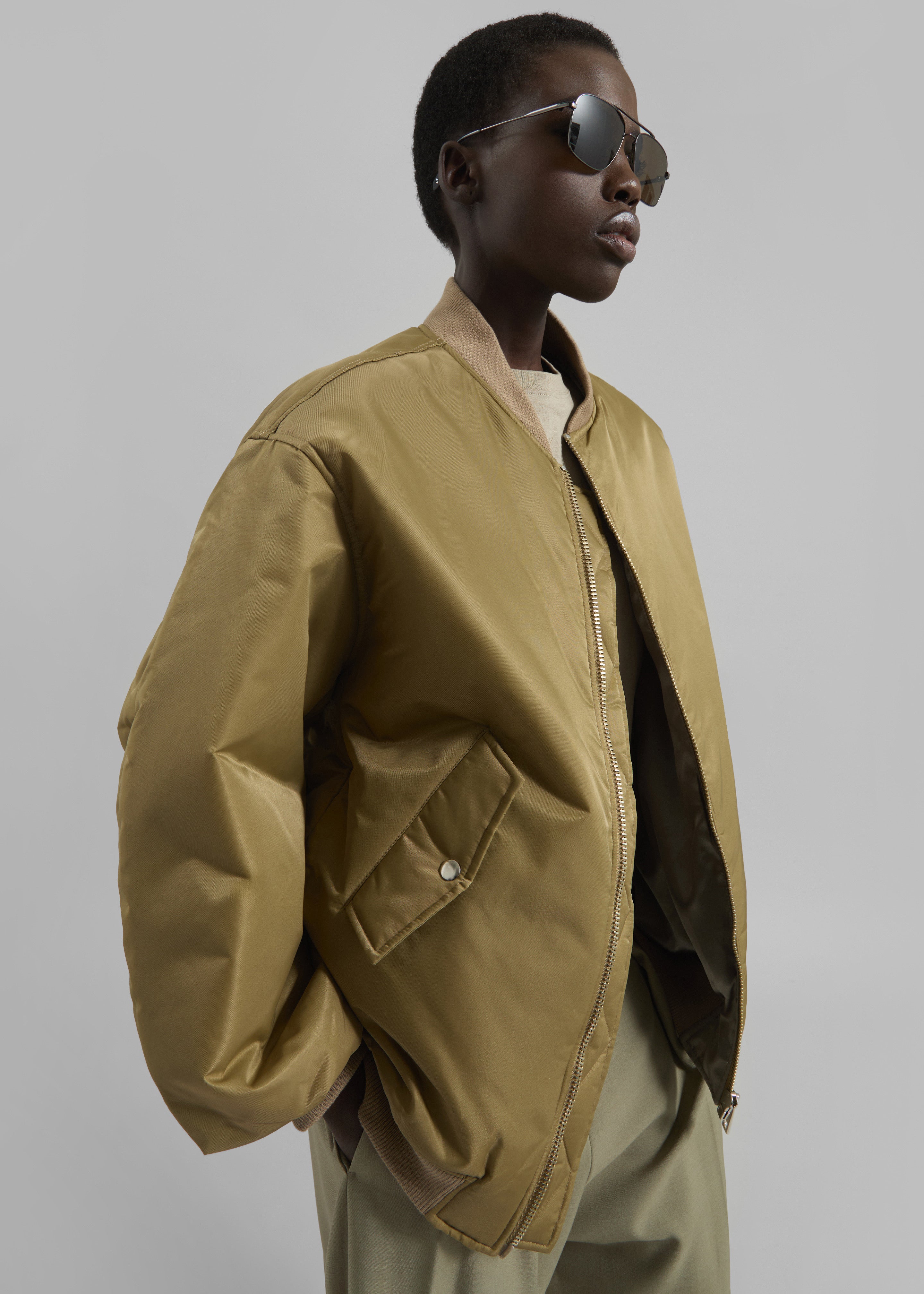 Astra Bomber Jacket - Olive - 1
