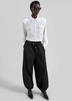 Aubray Balloon Pants - Black