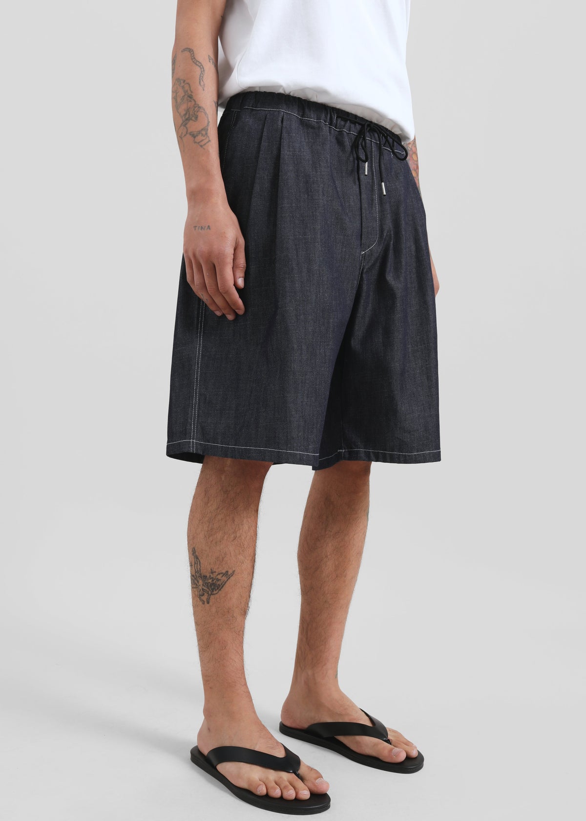Axton Denim Shorts - Dark Wash - 4