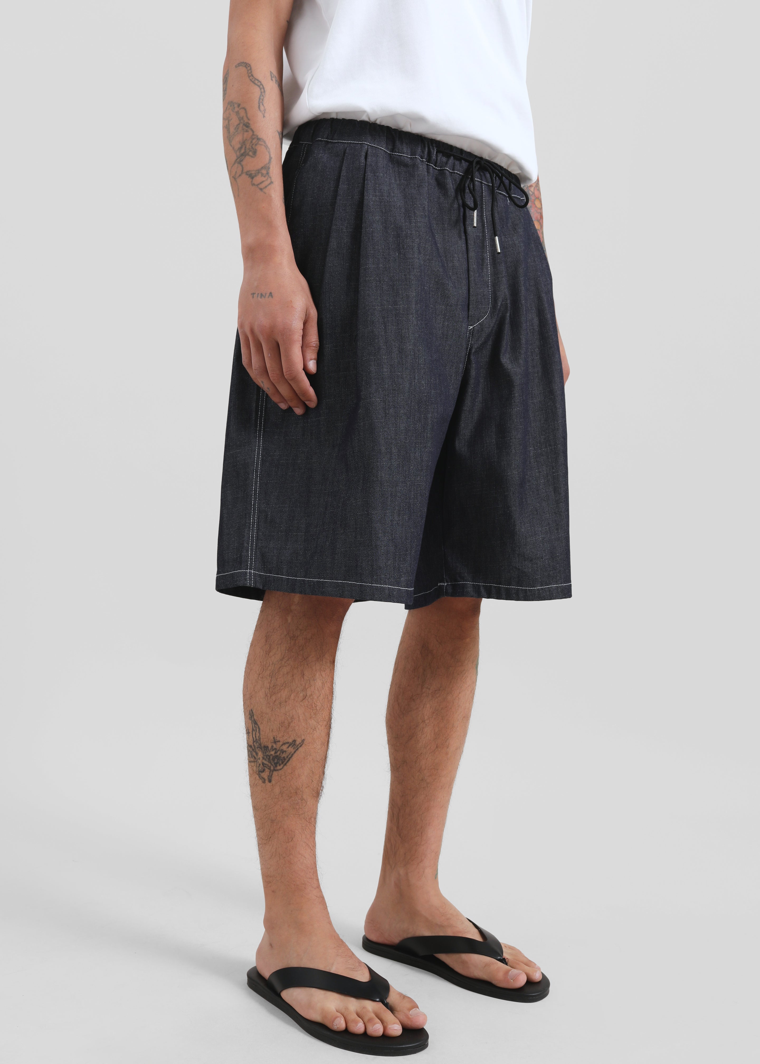 Axton Denim Shorts - Dark Wash - 4
