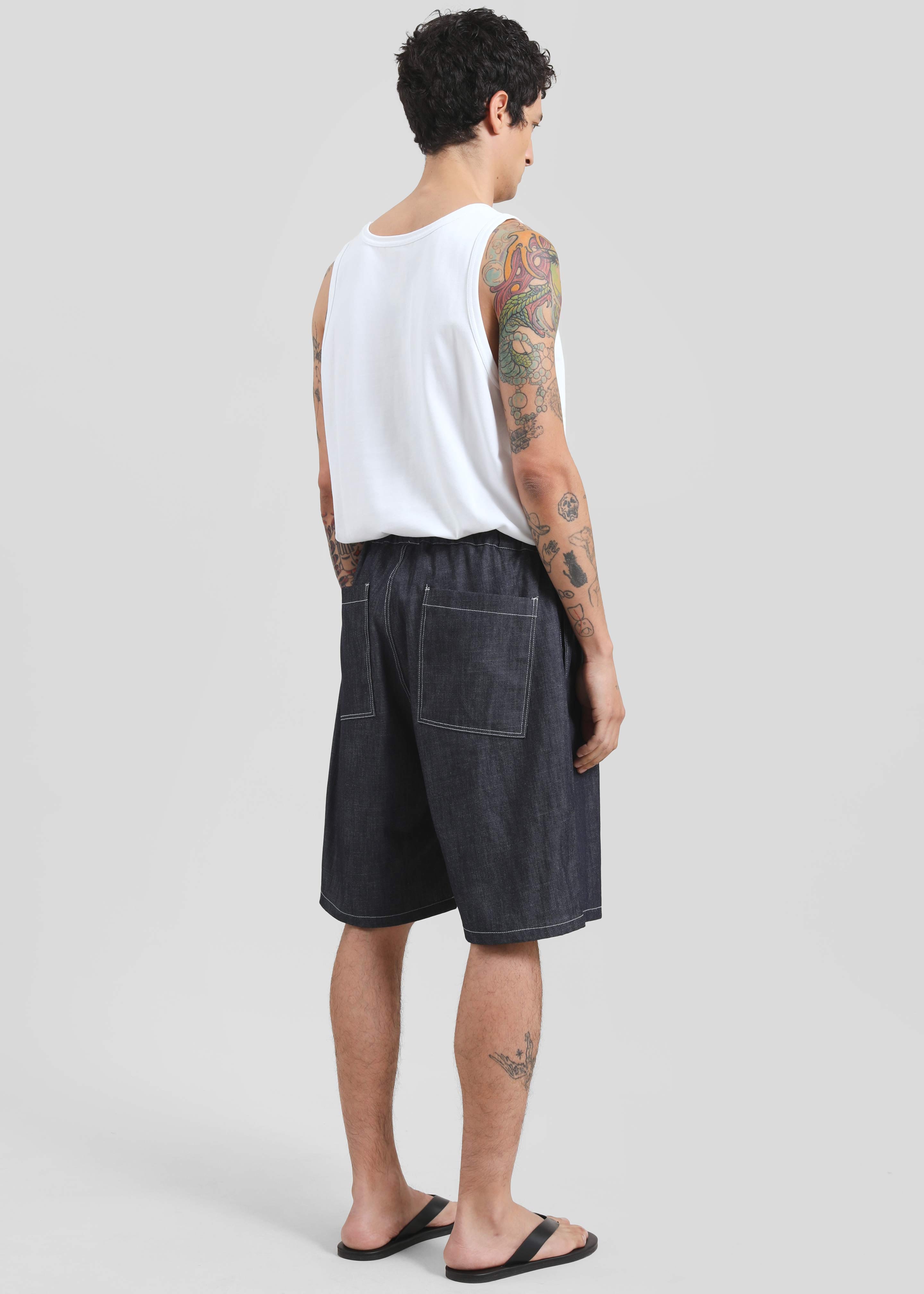 Axton Denim Shorts - Dark Wash - 6