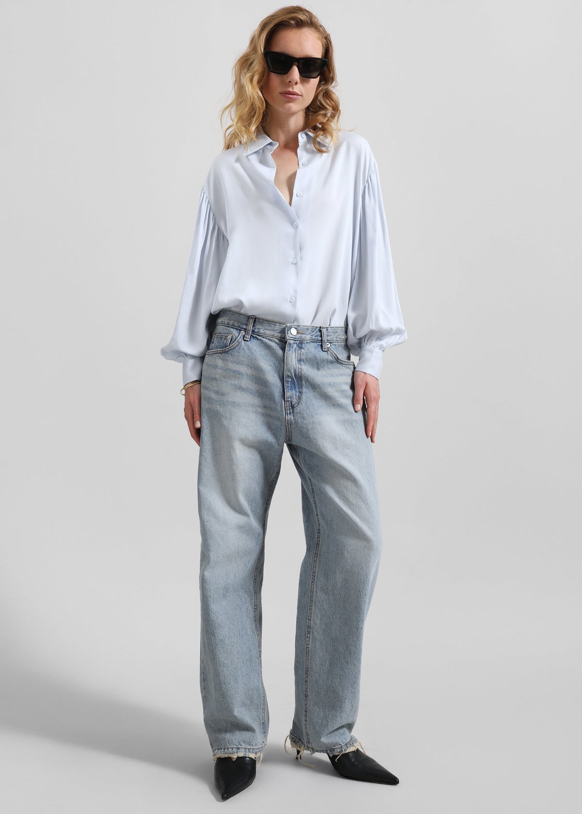 Azura Fluid Shirt - Sky Blue - 5