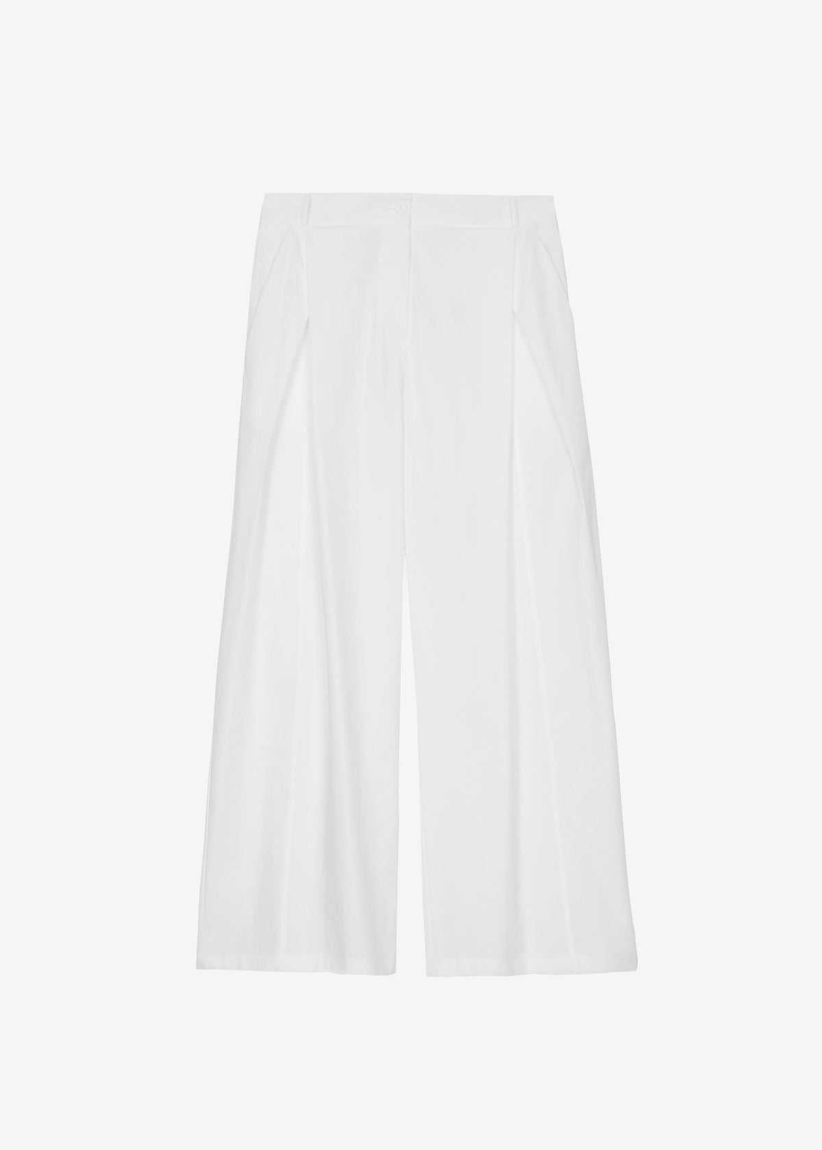 Ballia Pleated Pants - White - 7