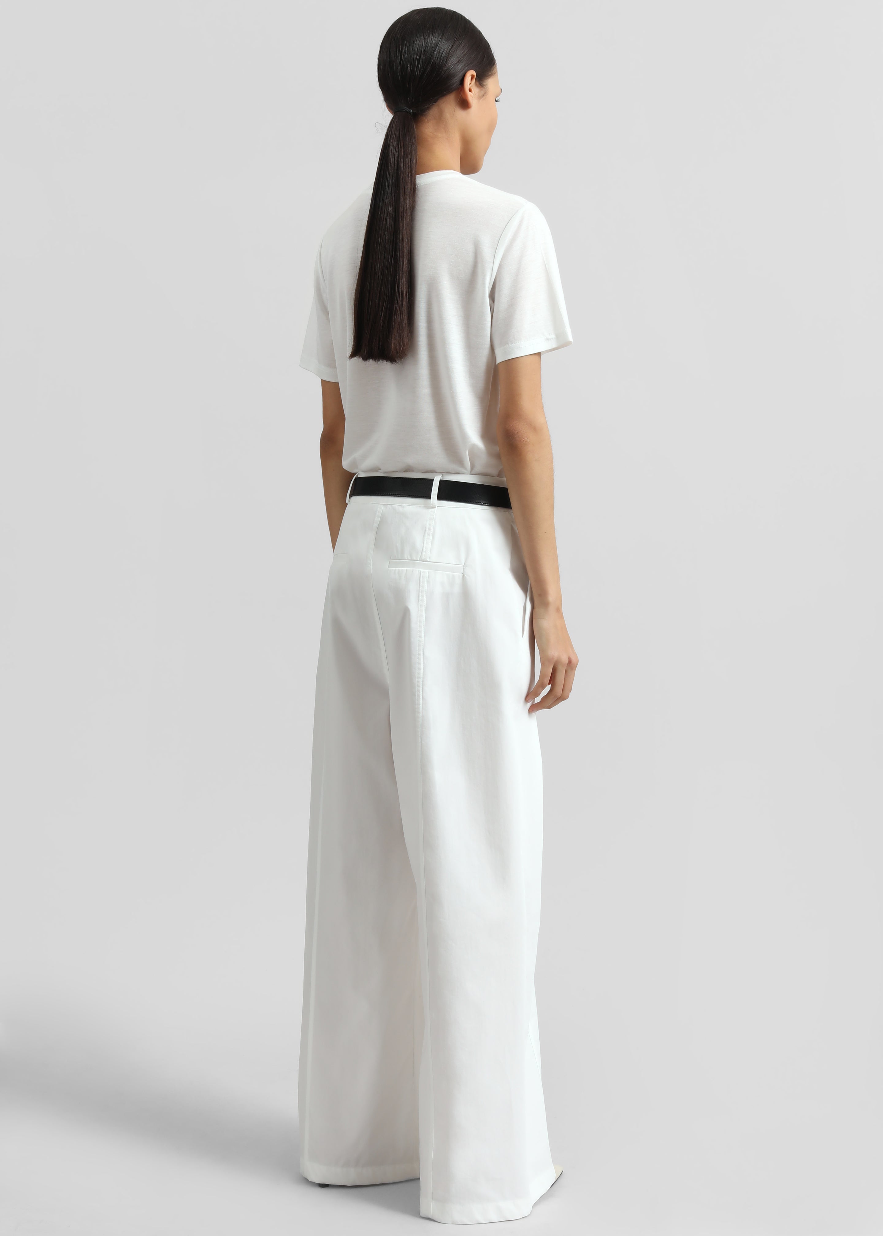 Ballia Pleated Pants - White - 6