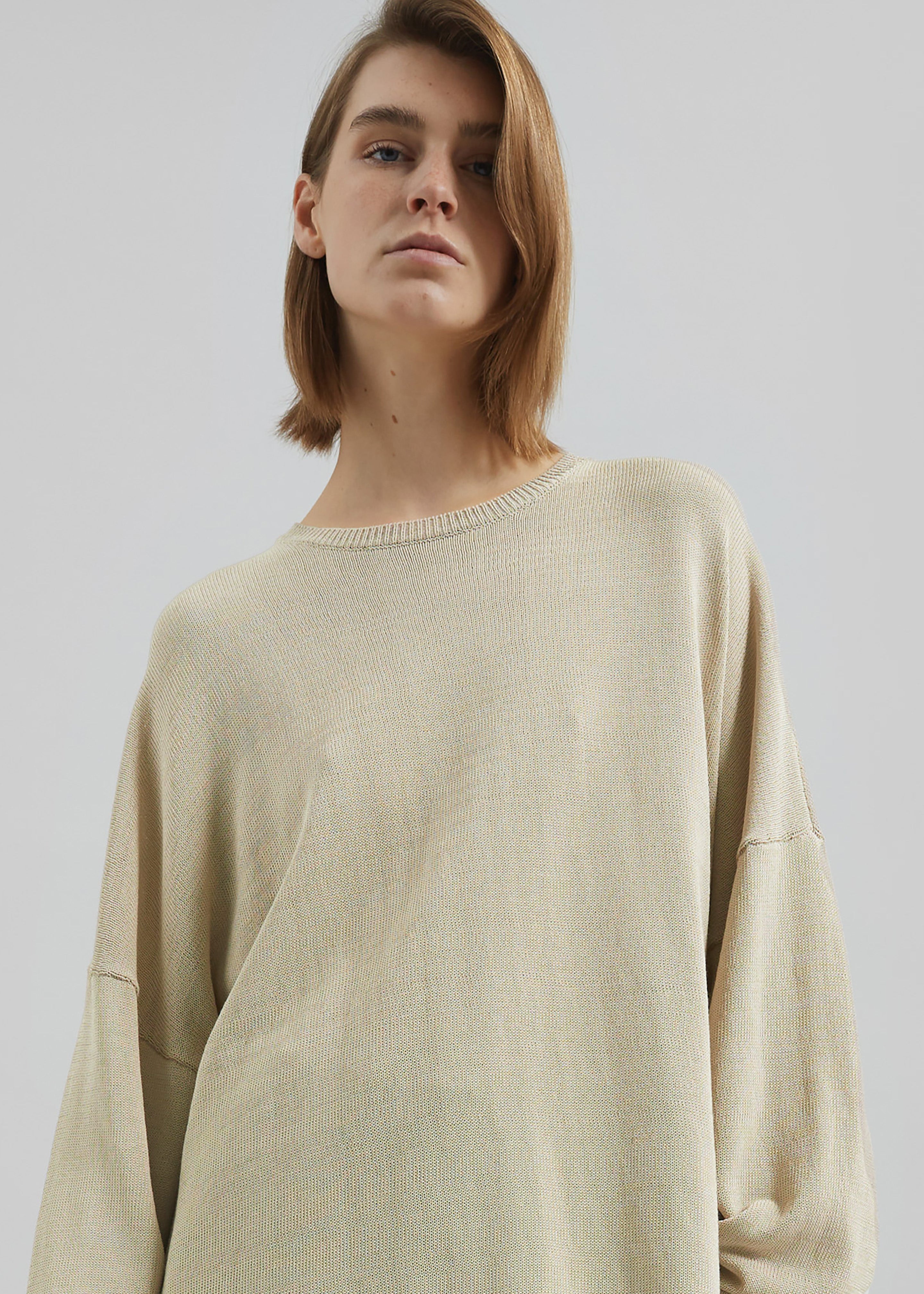 Basel Crew Neck Sweater - Cement - 5