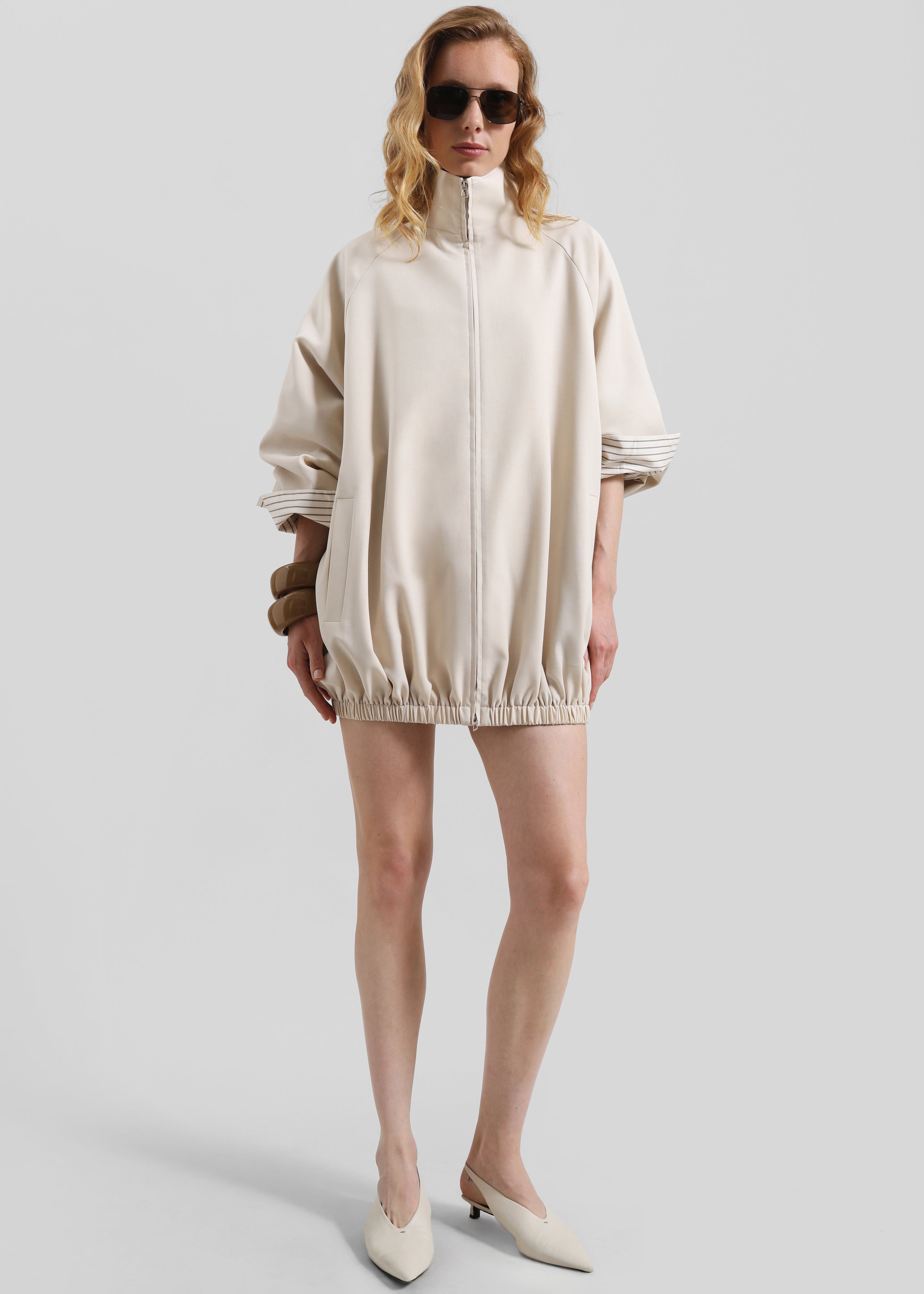 Baxter Track Jacket - Beige - 4