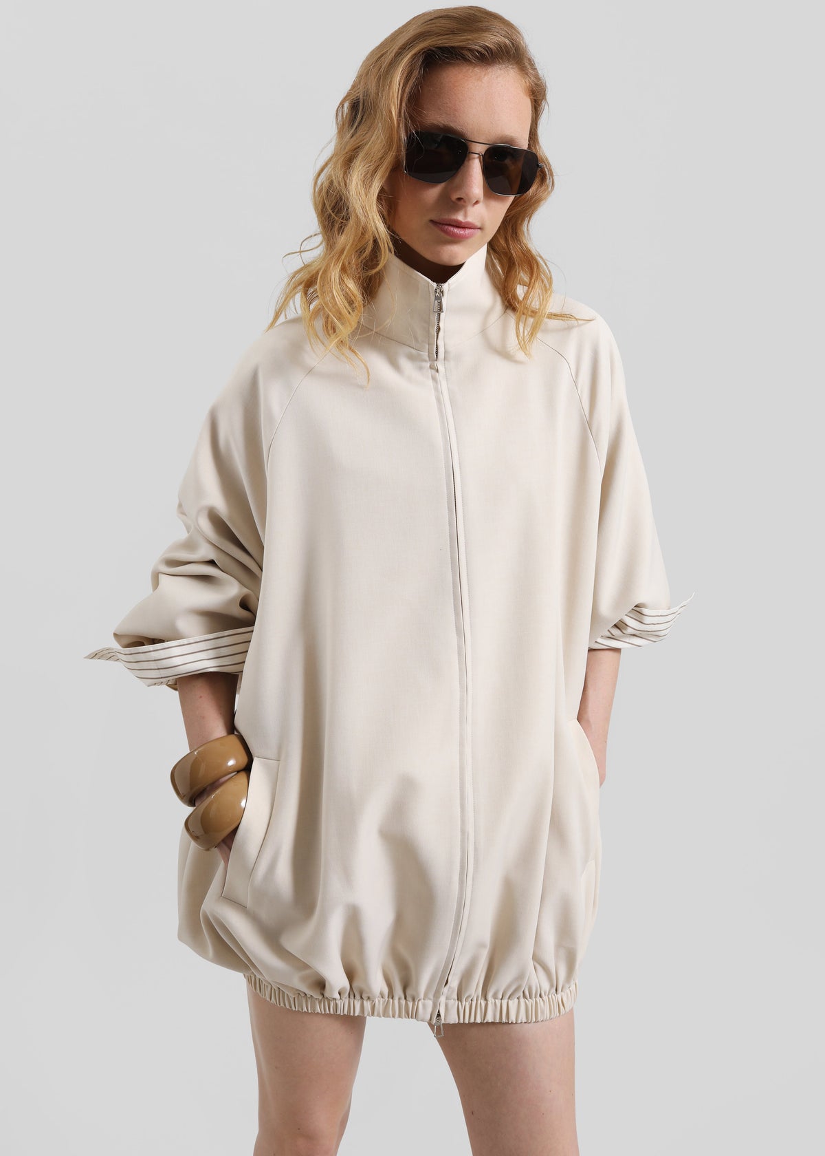 Baxter Track Jacket - Beige - 6