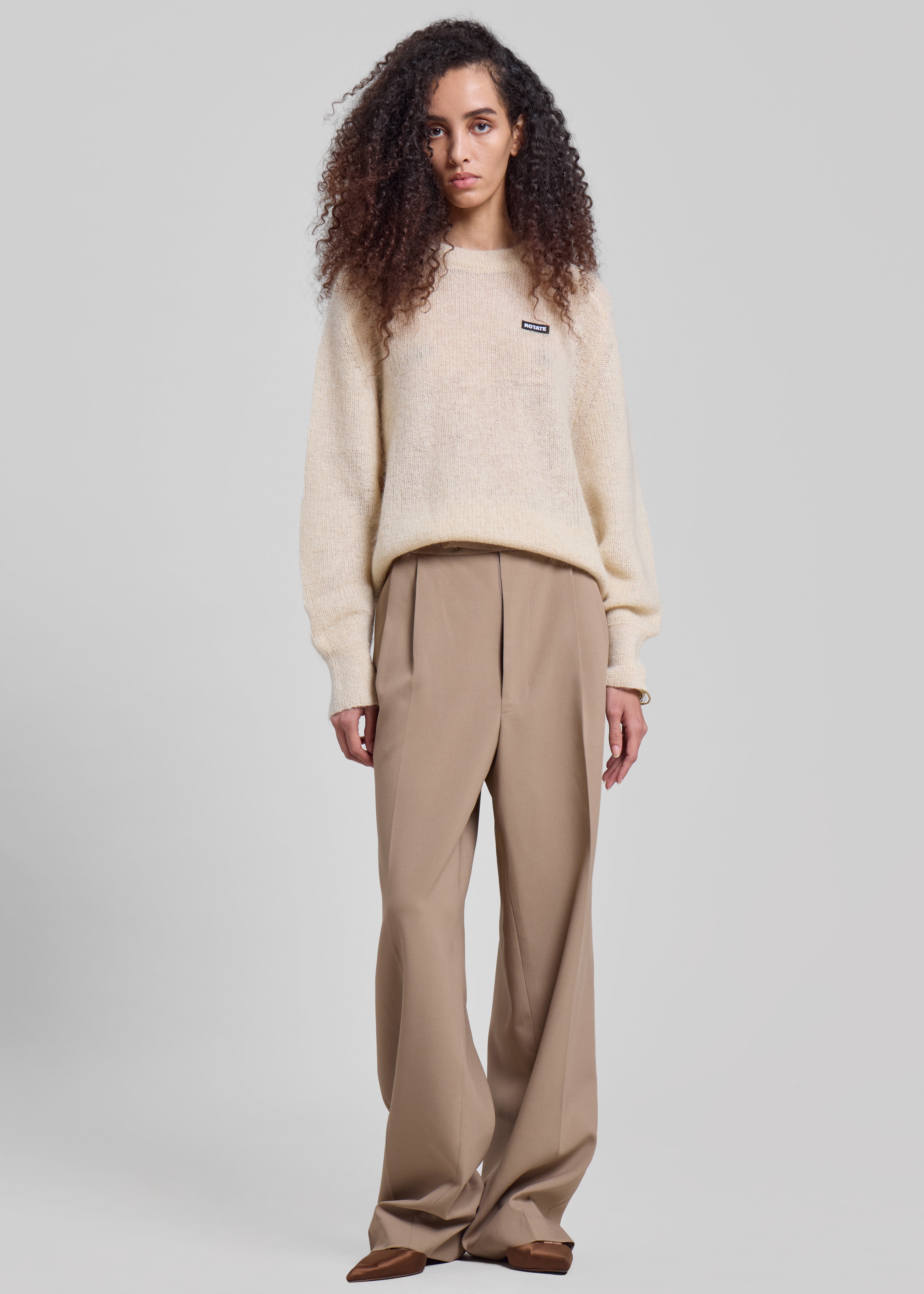 Bea Suit Pants - Latte - 7