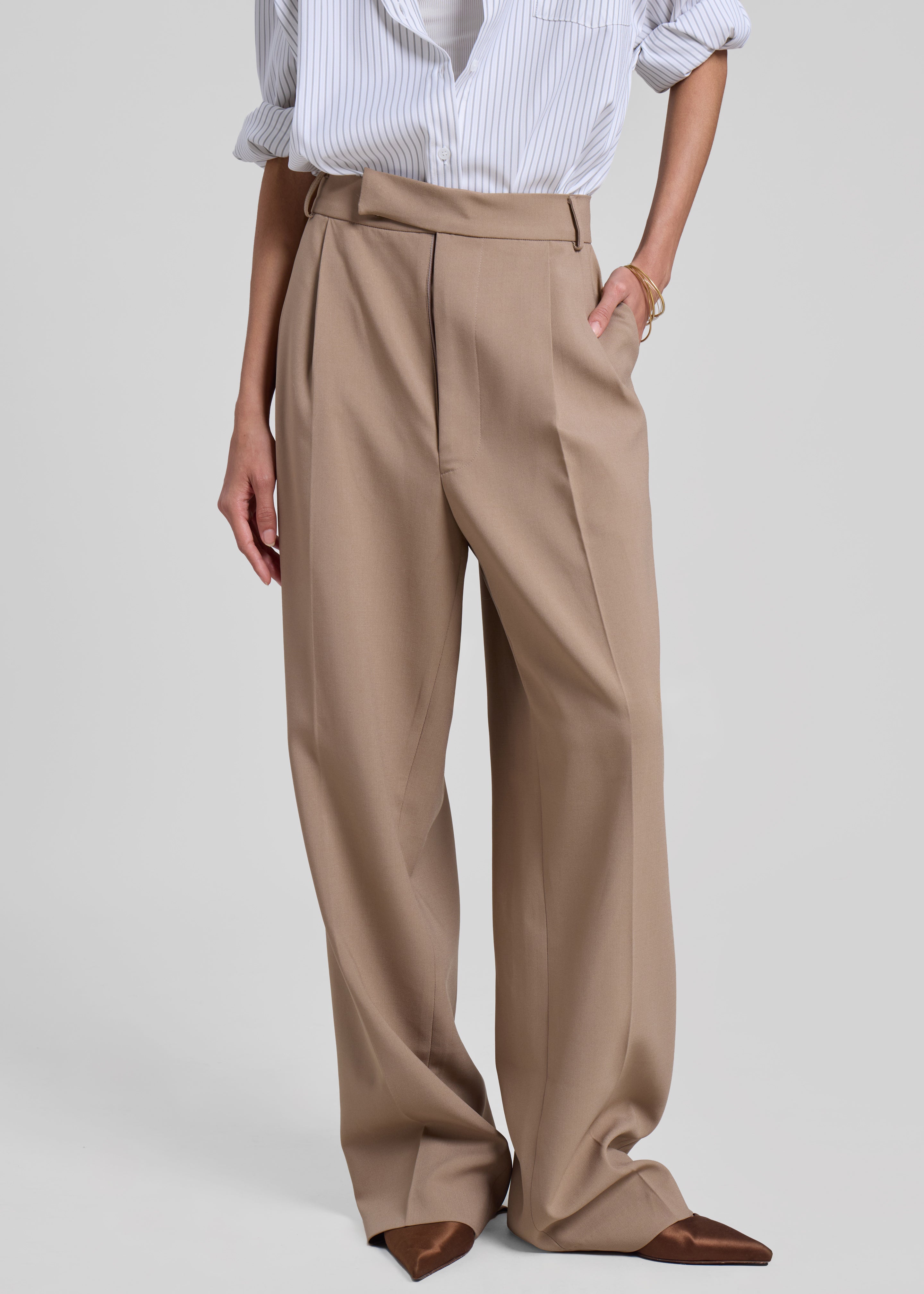 Bea Suit Pants - Latte - 4