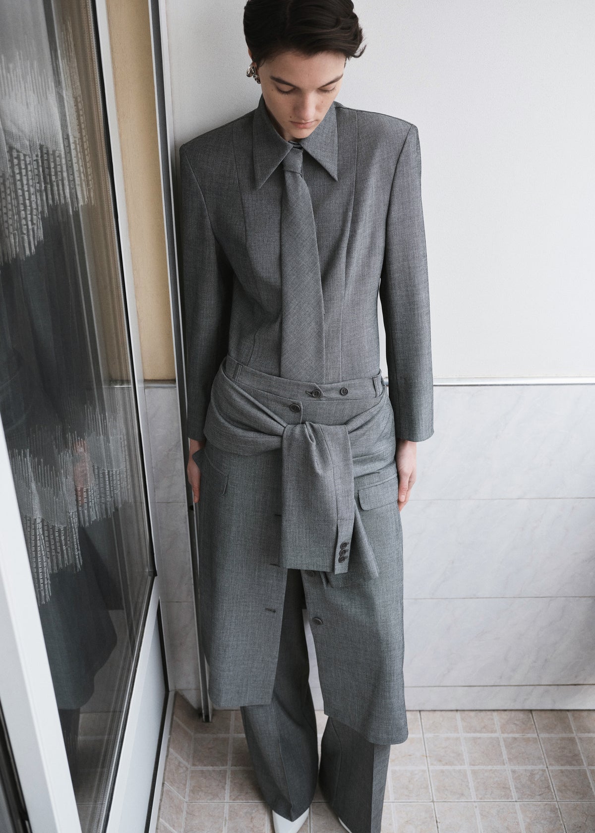 Beaufille Jagger Blouse - Grey Melange - 2