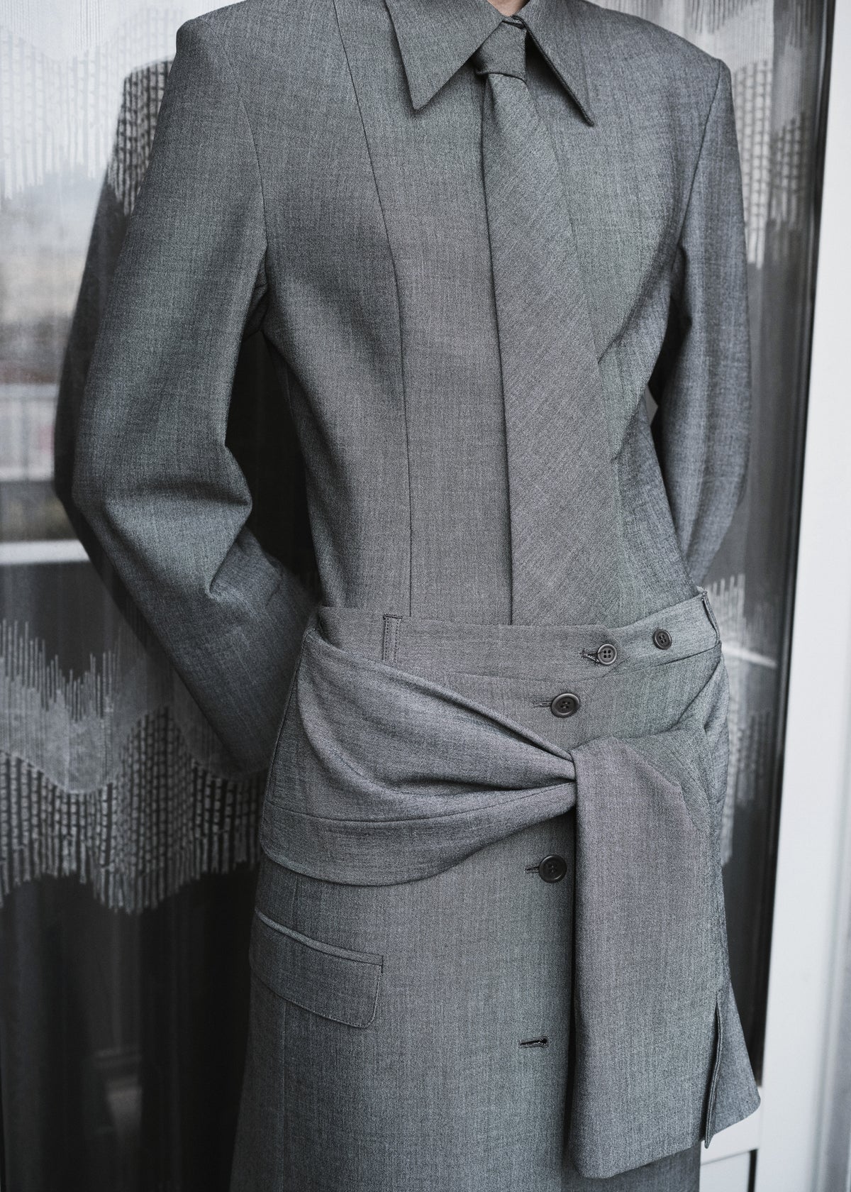 Beaufille Jagger Blouse - Grey Melange - 5