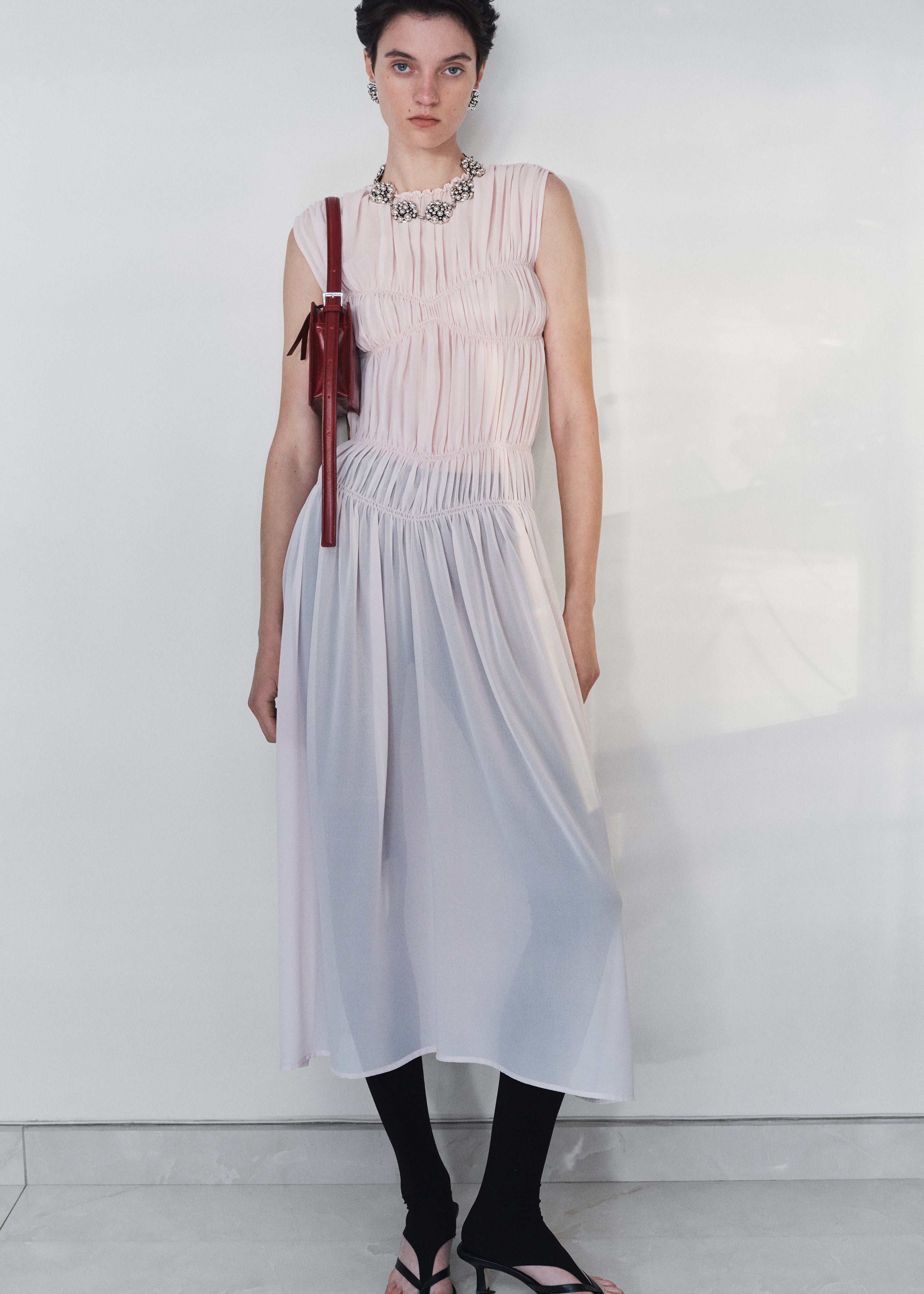 Beaufille Monroe Dress - Pale Pink - 4