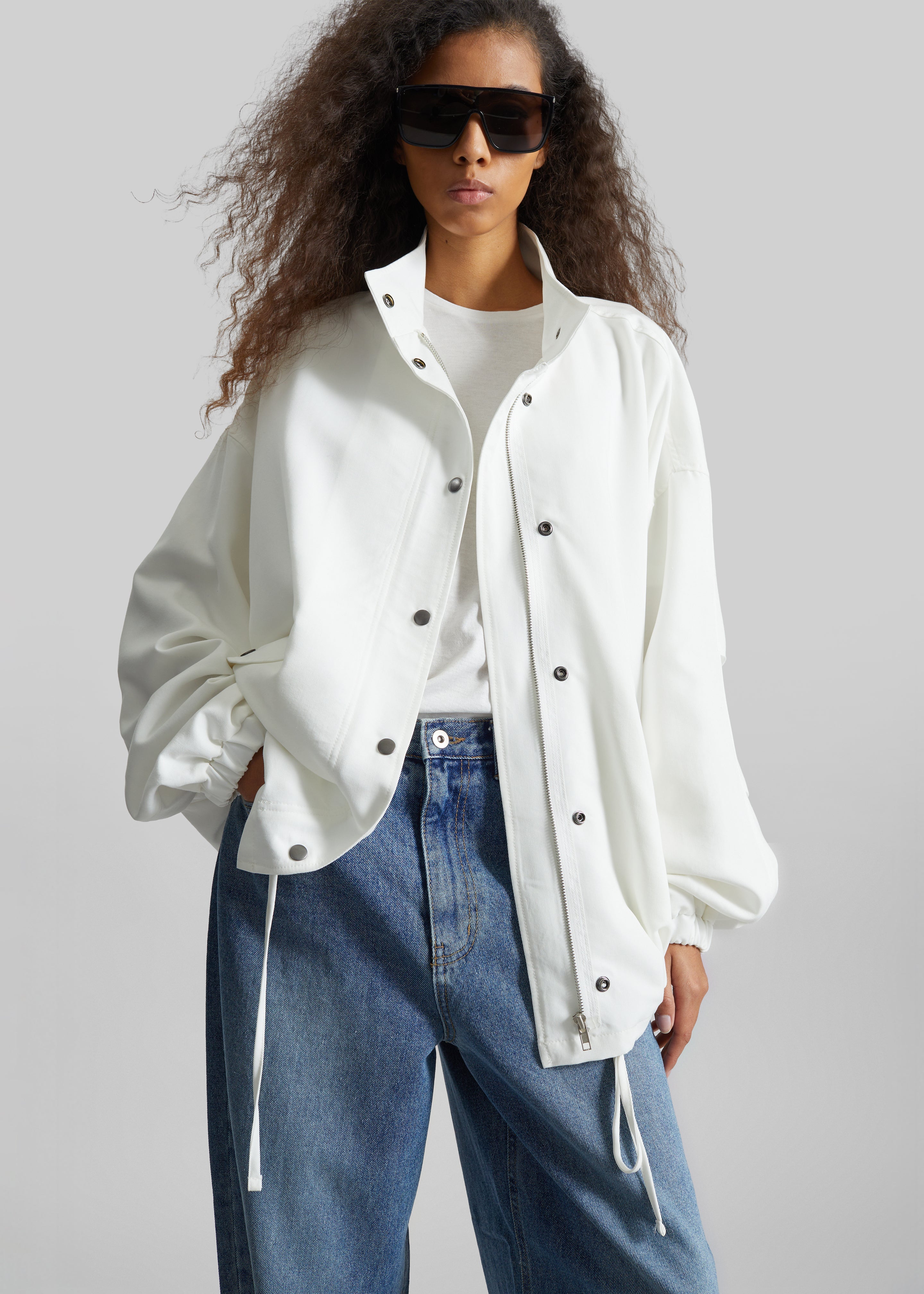 Bellona Blouson Jacket - White – The Frankie Shop Europe
