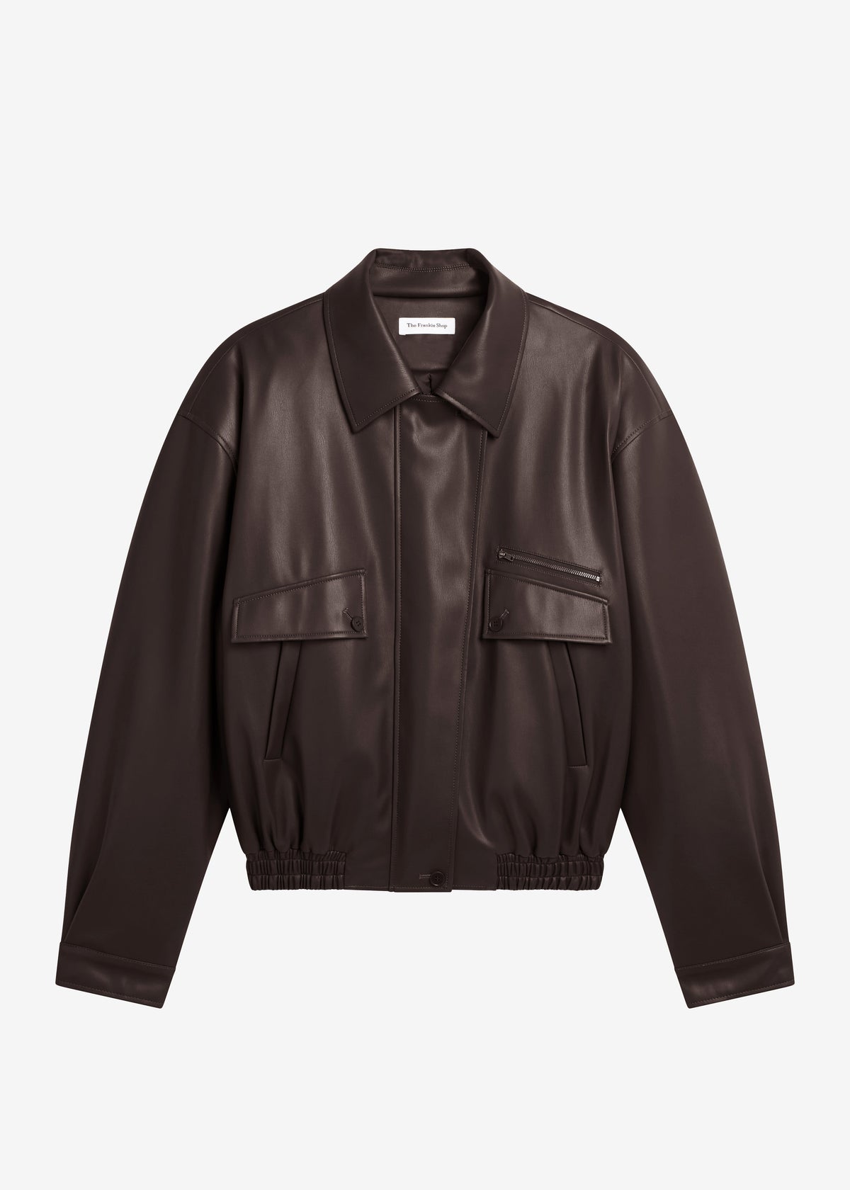 Belmont Faux Leather Jacket - Brown - 12