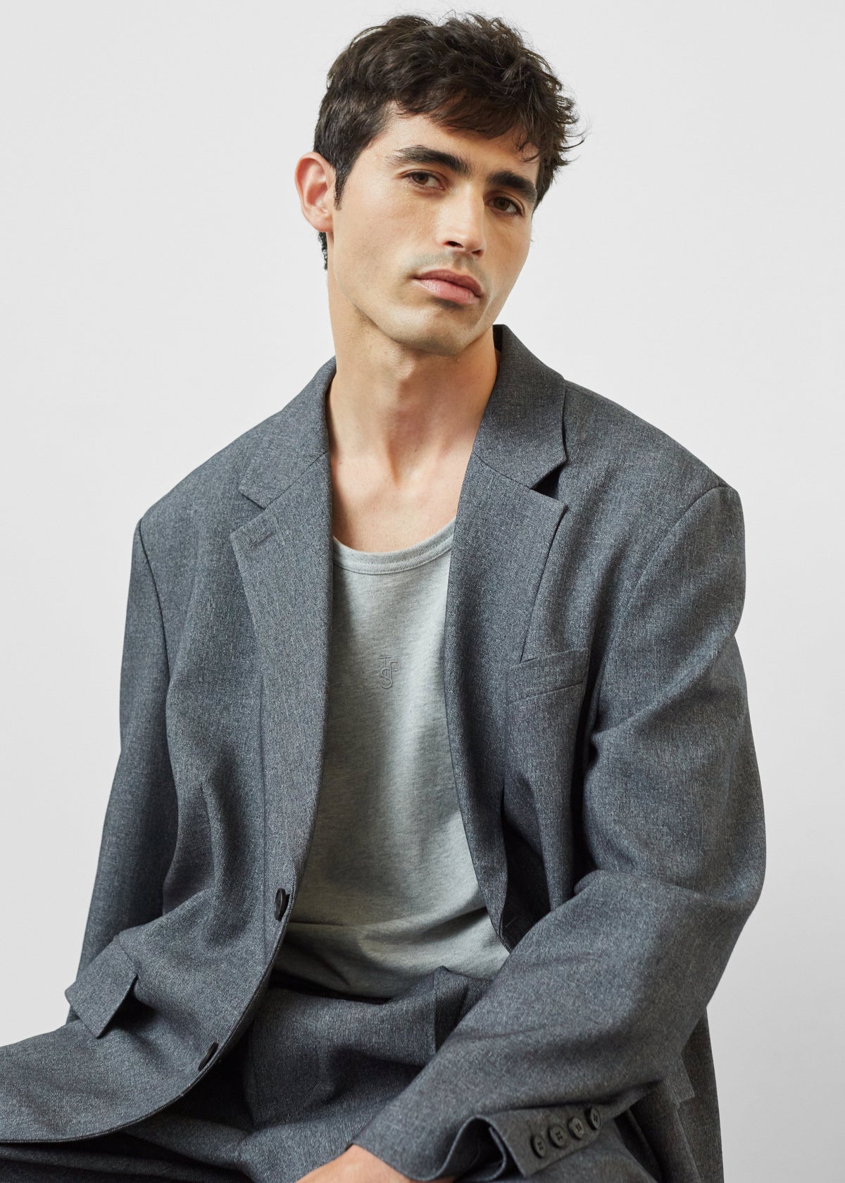 Beo Blazer - Grey Melange - 3