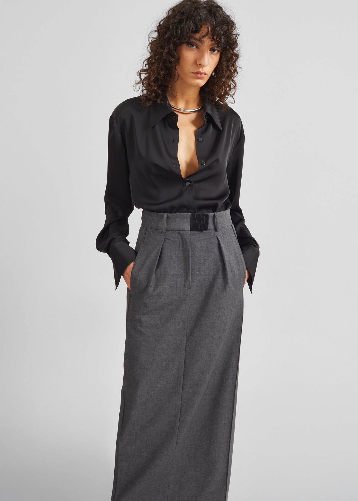 Bevza Costume Skirt - Dark Grey - 6