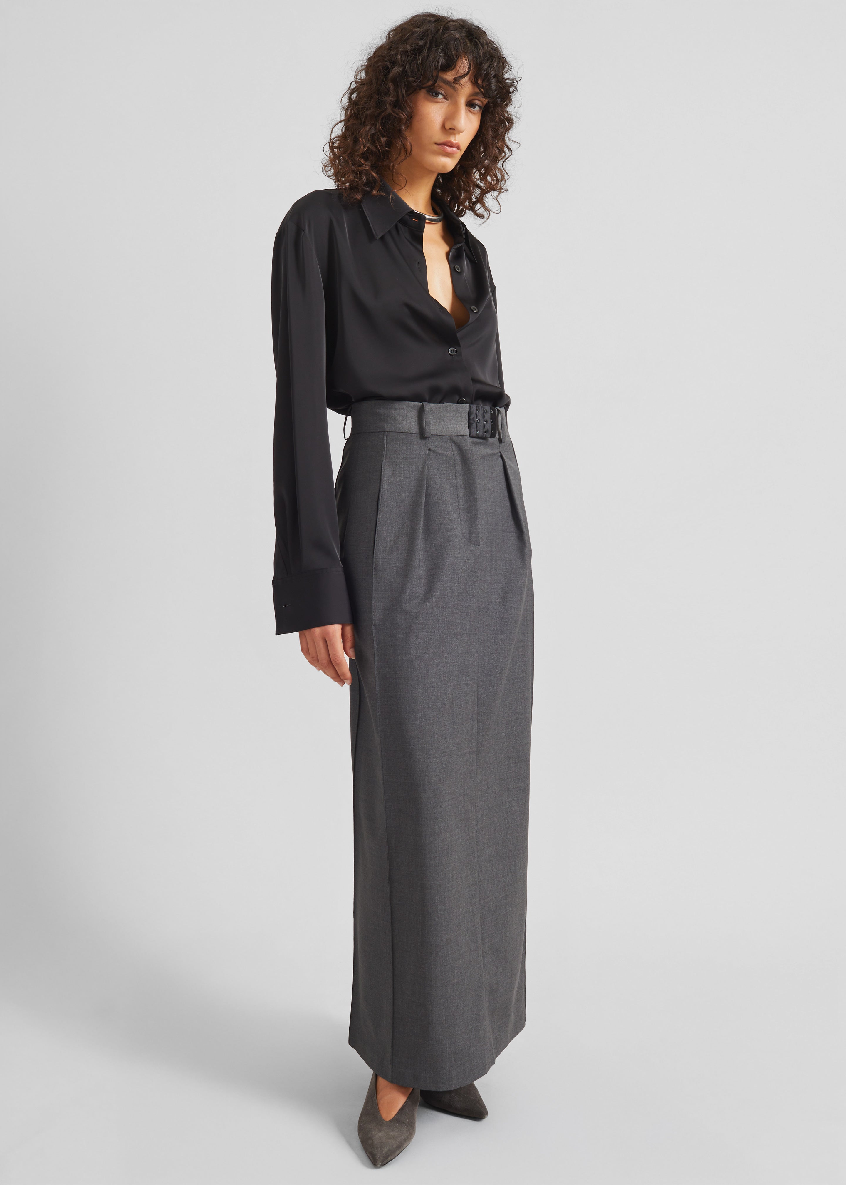 Bevza Costume Skirt - Dark Grey - 7
