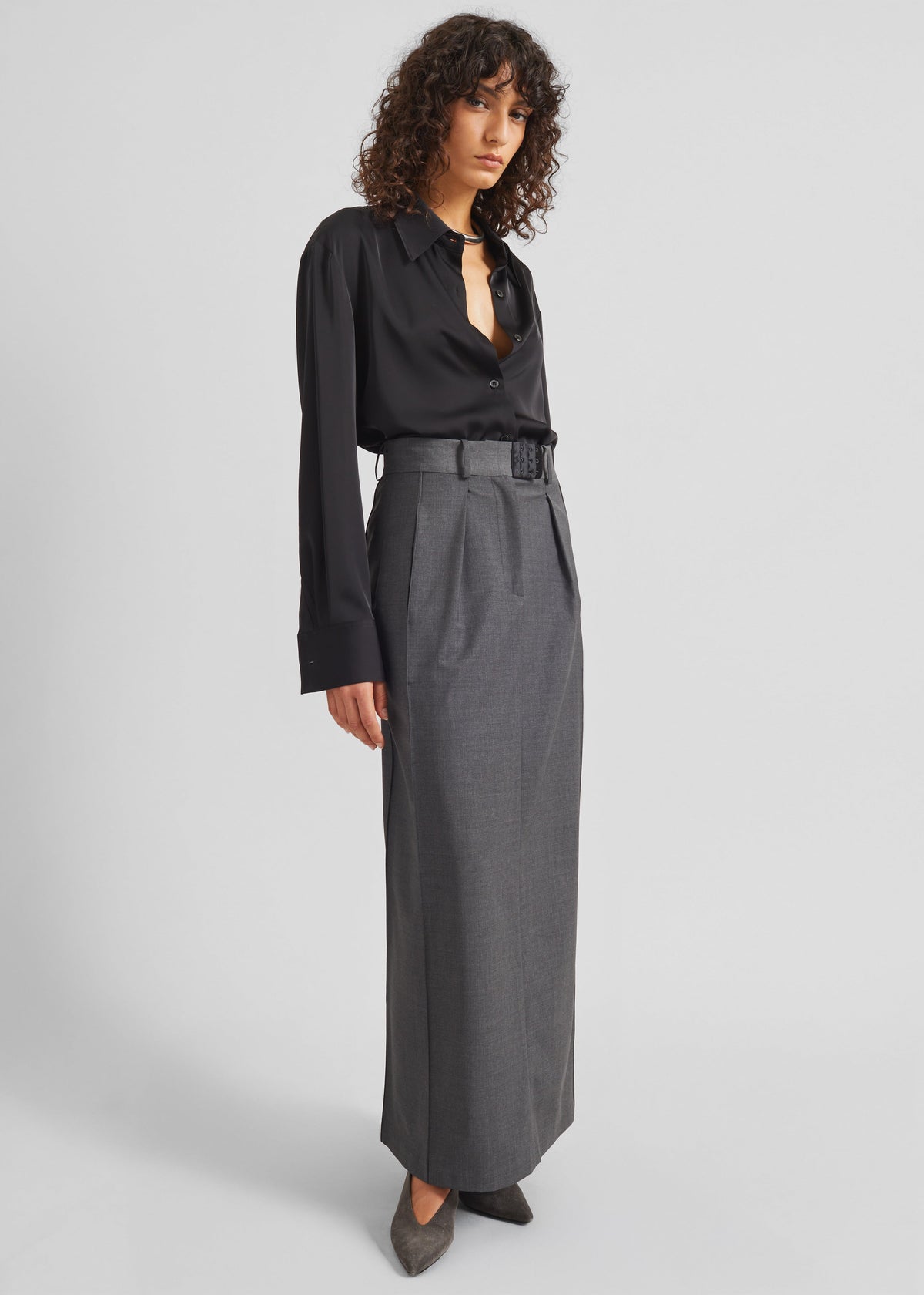 Bevza Costume Skirt - Dark Grey - 7