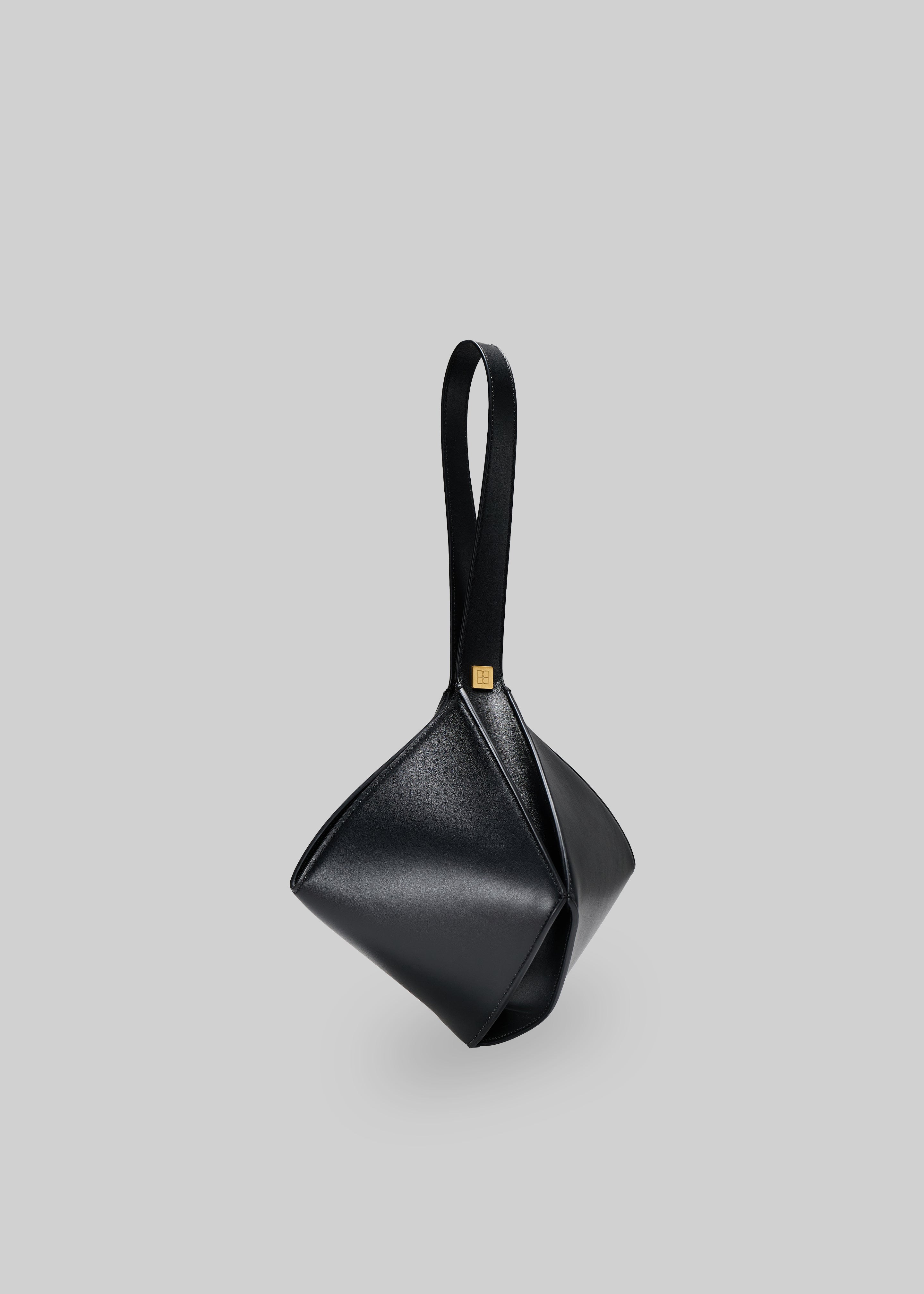Bevza Crushed Grain Bag - Black - 5