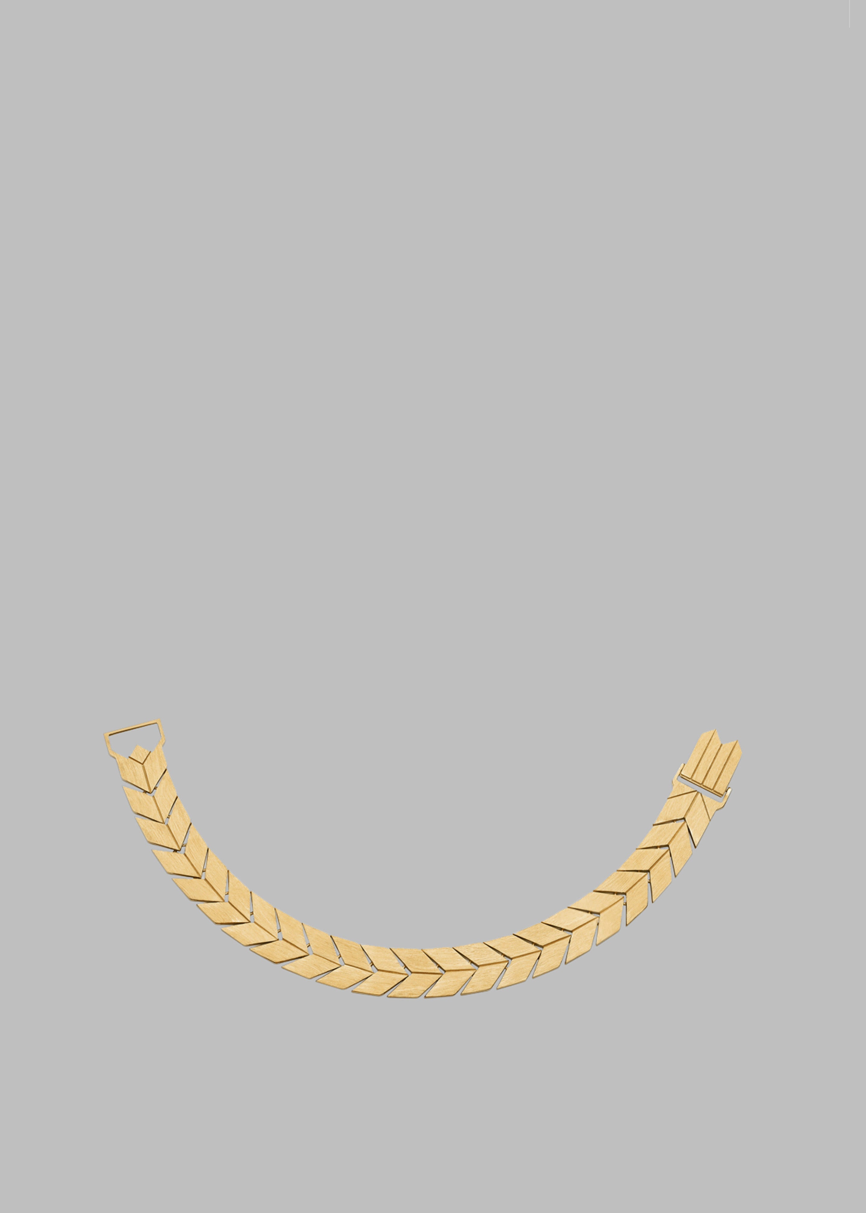Bevza Flat Spikelet Bracelet - Gold - 2