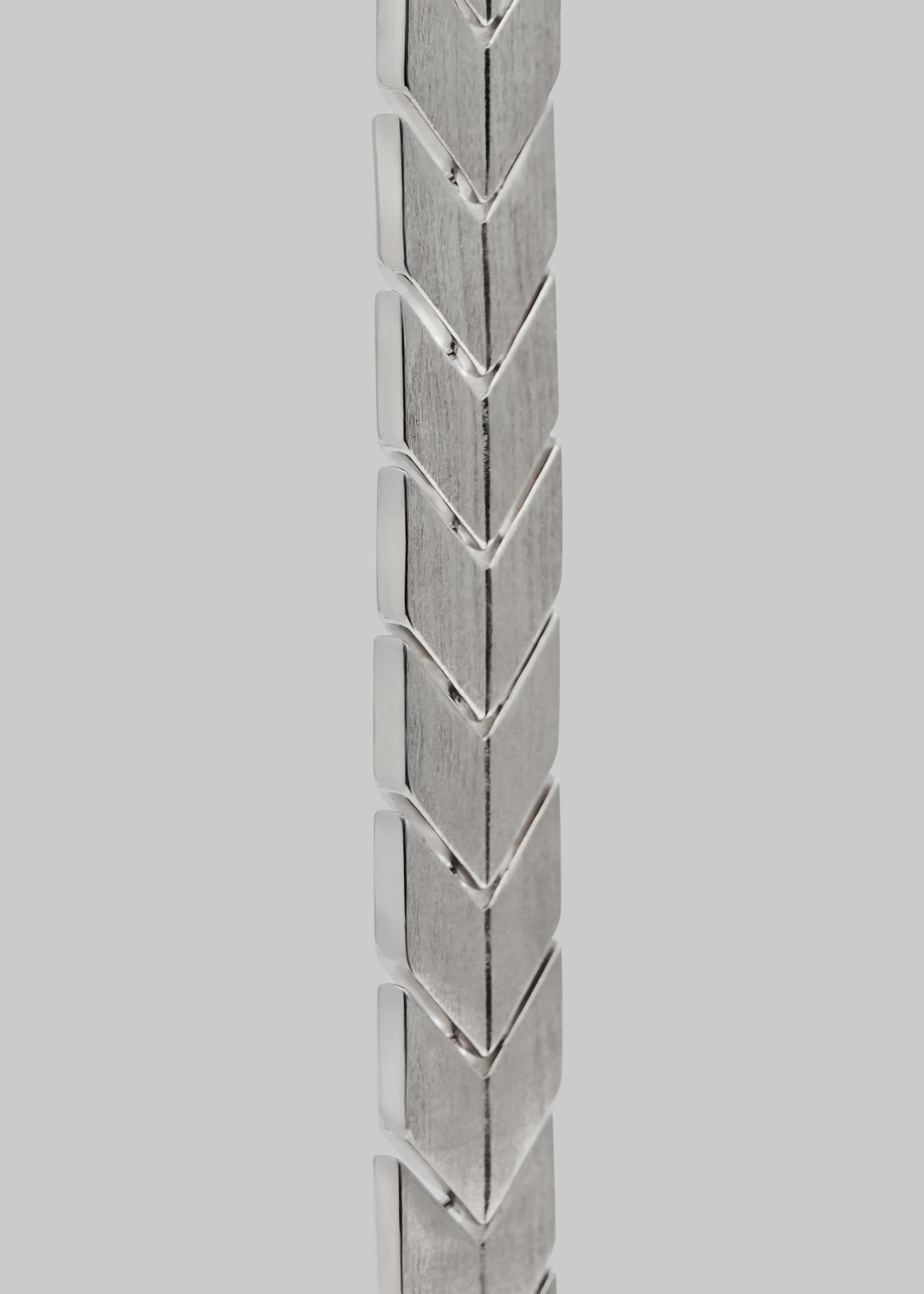 Bevza Flat Spikelet Choker - Steel Grey - 4