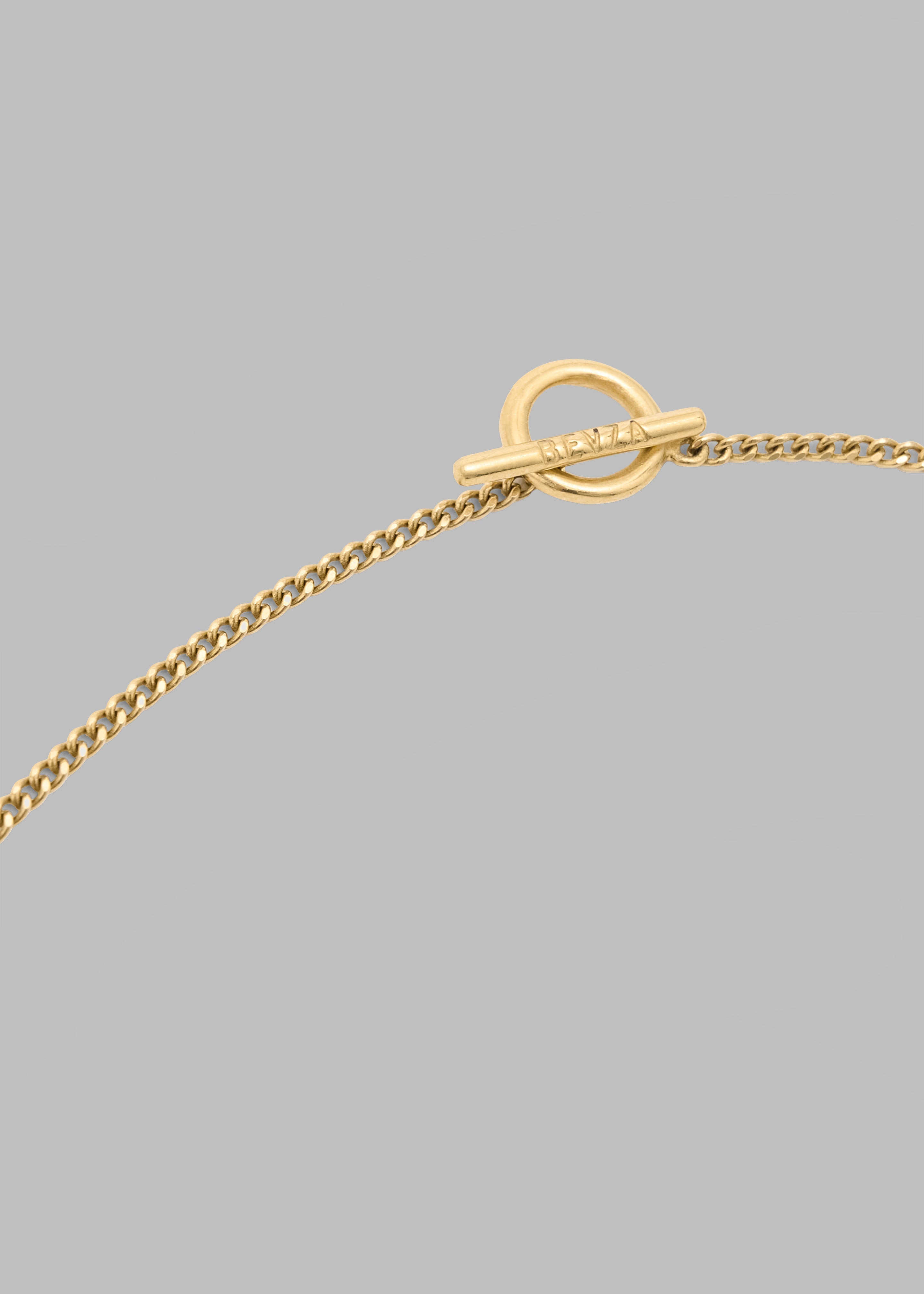 Bevza Flat Spikelet Pendant - Gold - 2