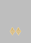 Bevza Grains Small Rhomb Earrings - Gold