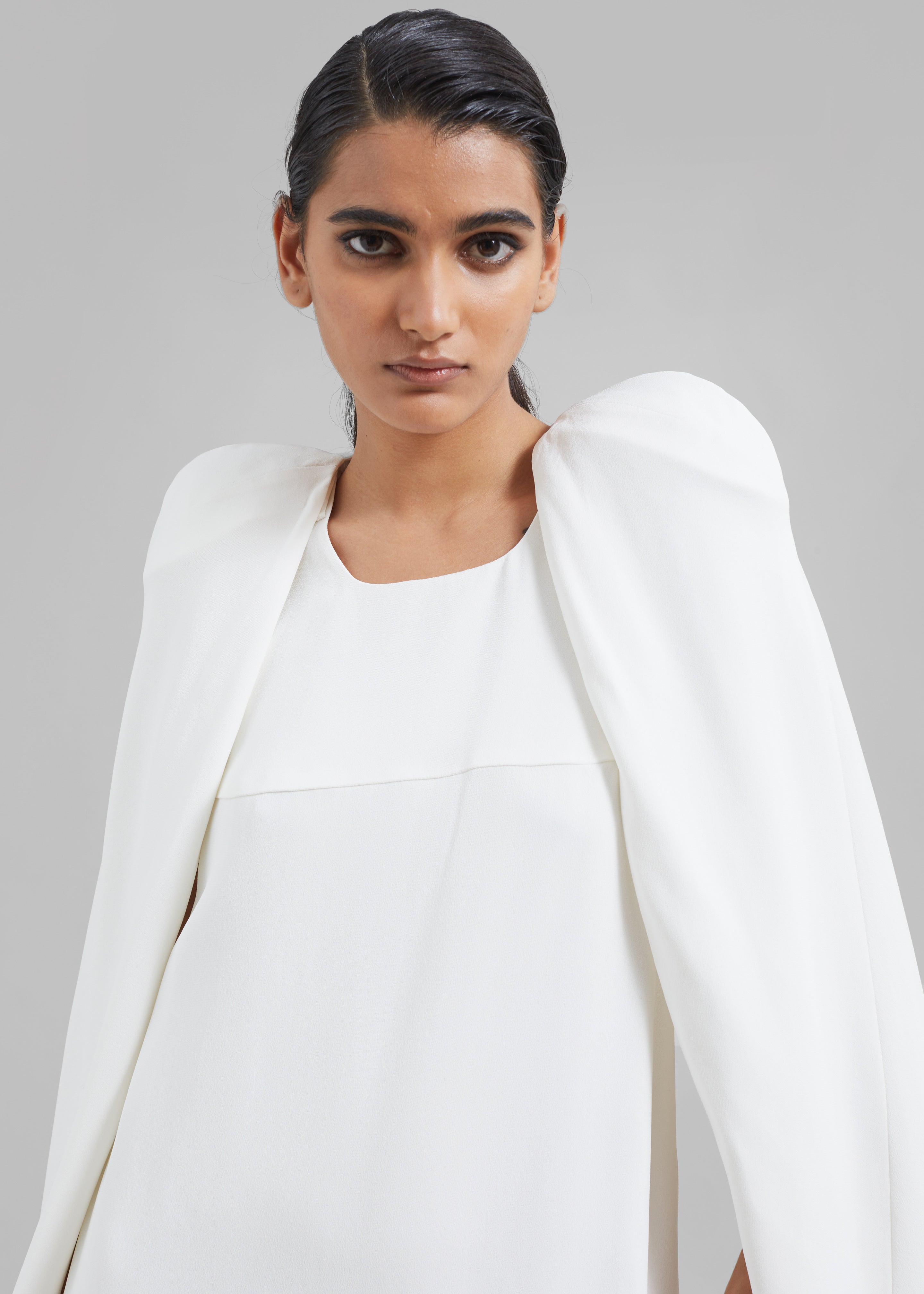 Bevza Mini Dress With Wings - White - 5