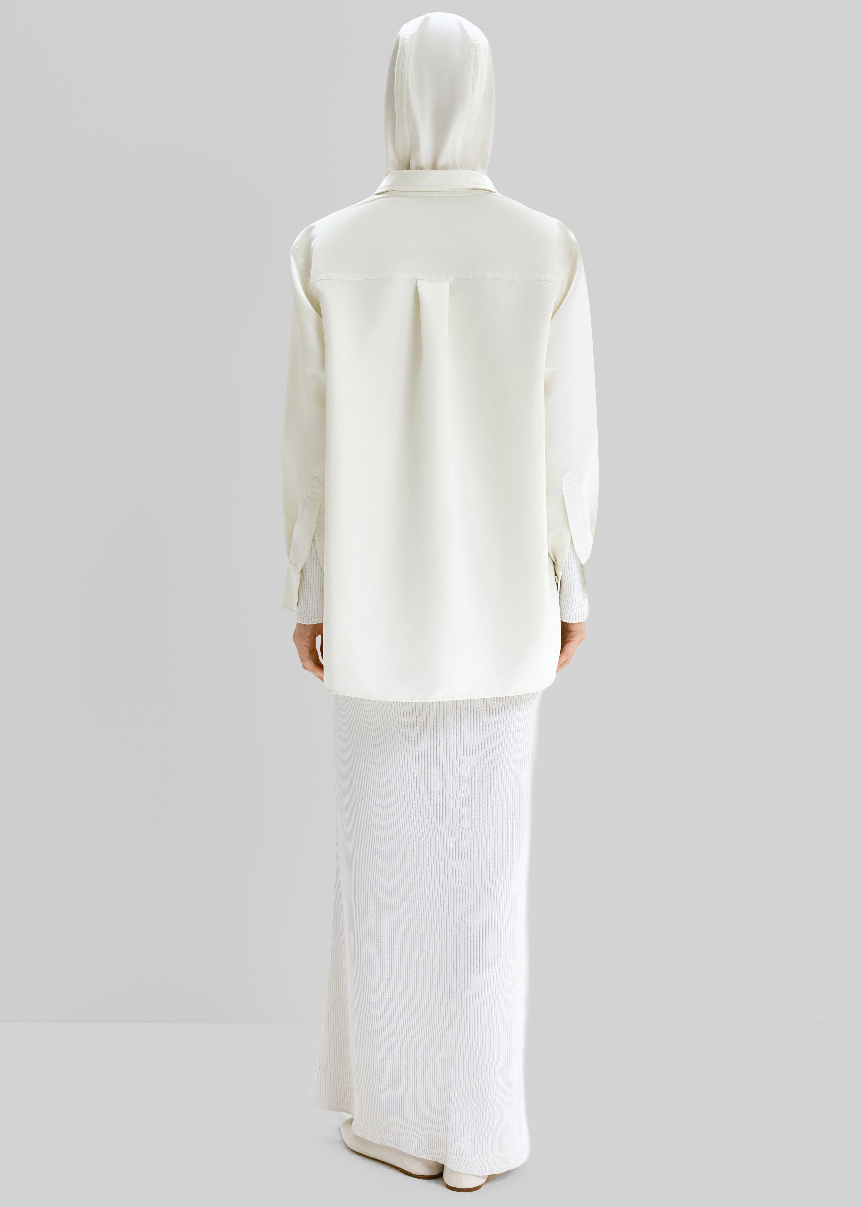 Bevza Shirt Rain Jacket - Dusty Ivory - 4
