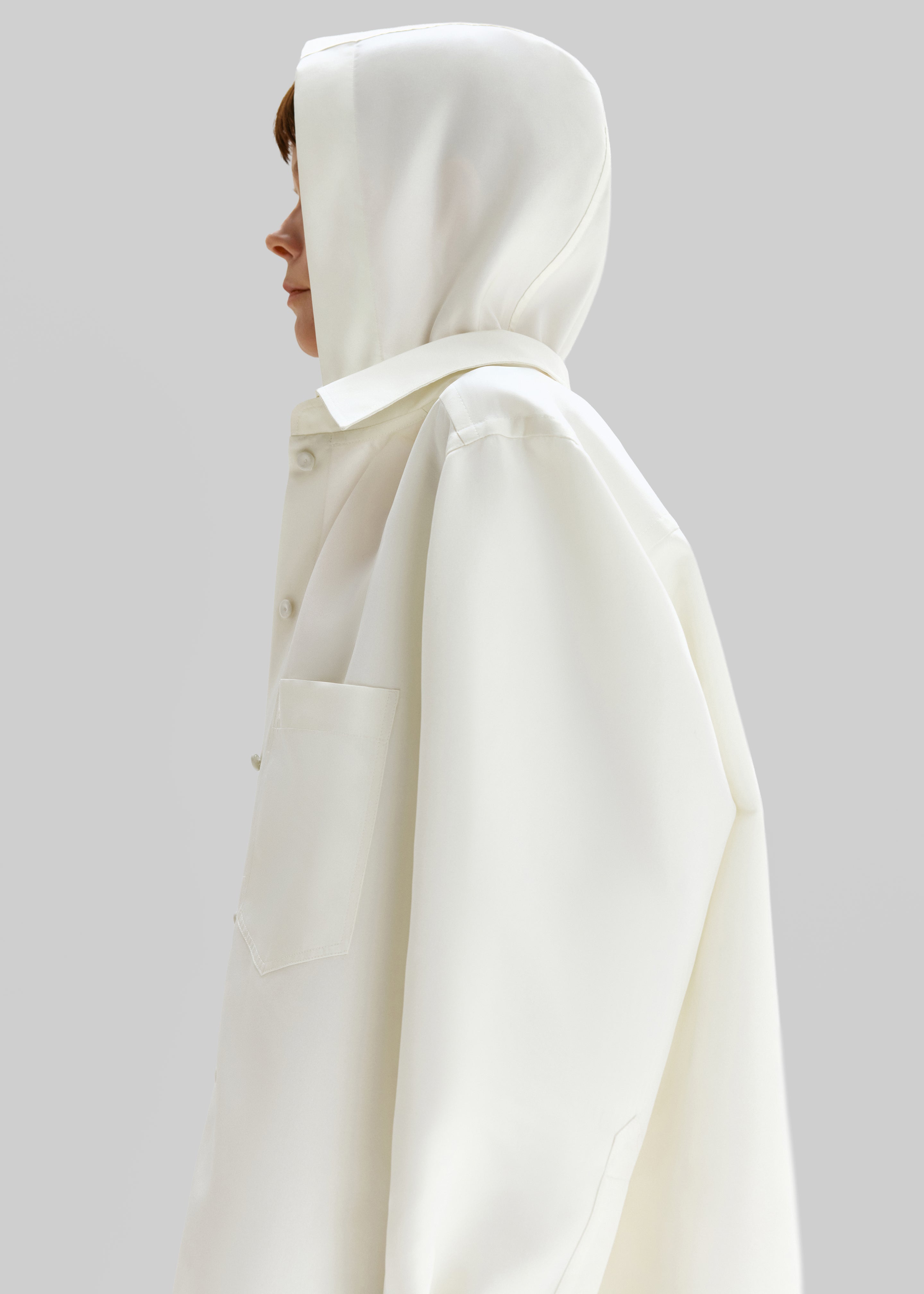 Bevza Shirt Rain Jacket - Dusty Ivory - 2