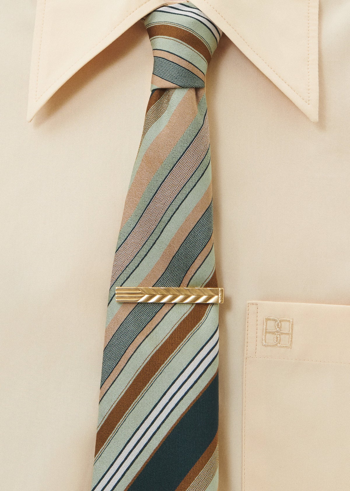 Bevza Tie Clip - Gold - 2