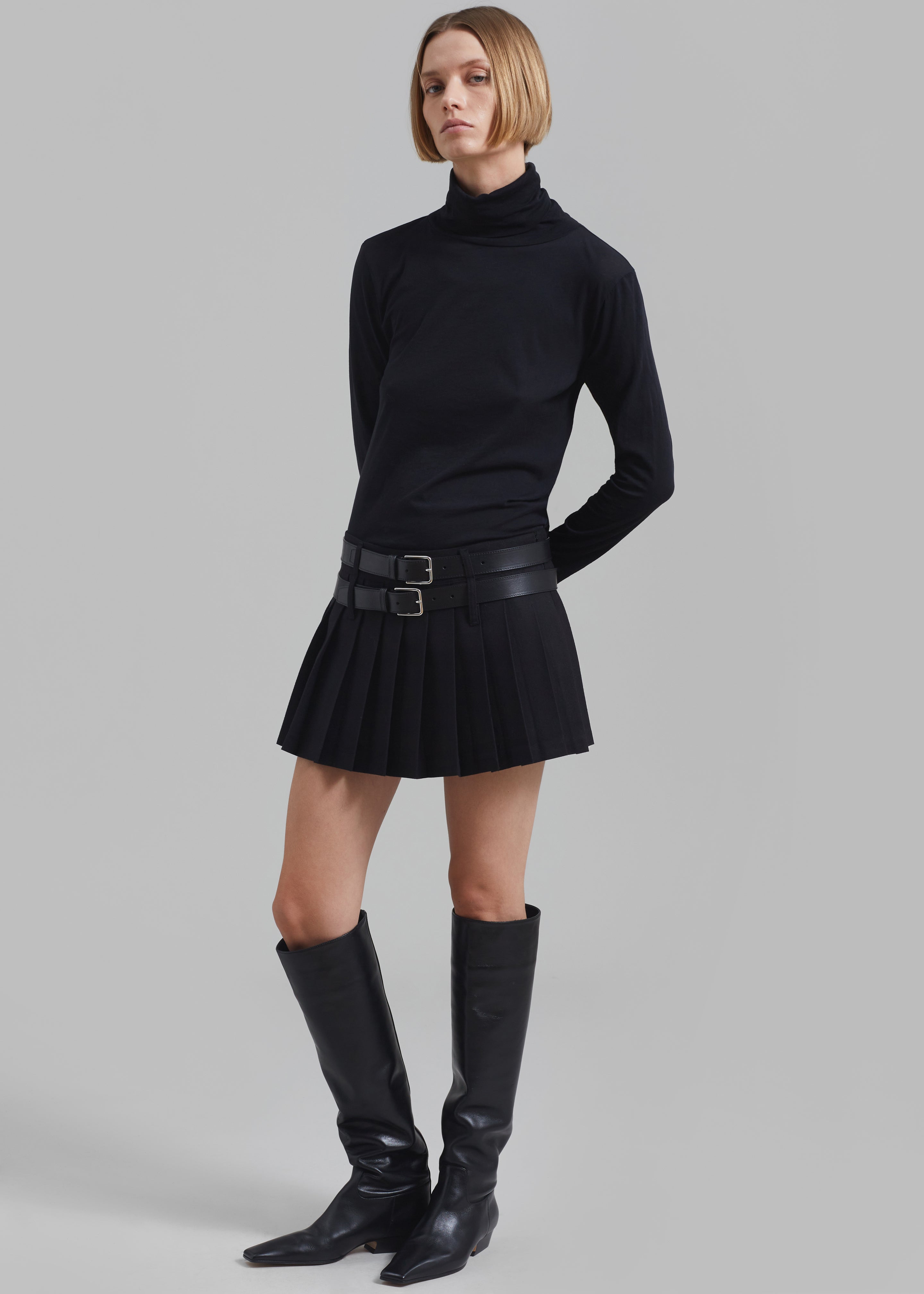 Blake Mini Pleated Skirt - Black – Frankie Shop Europe