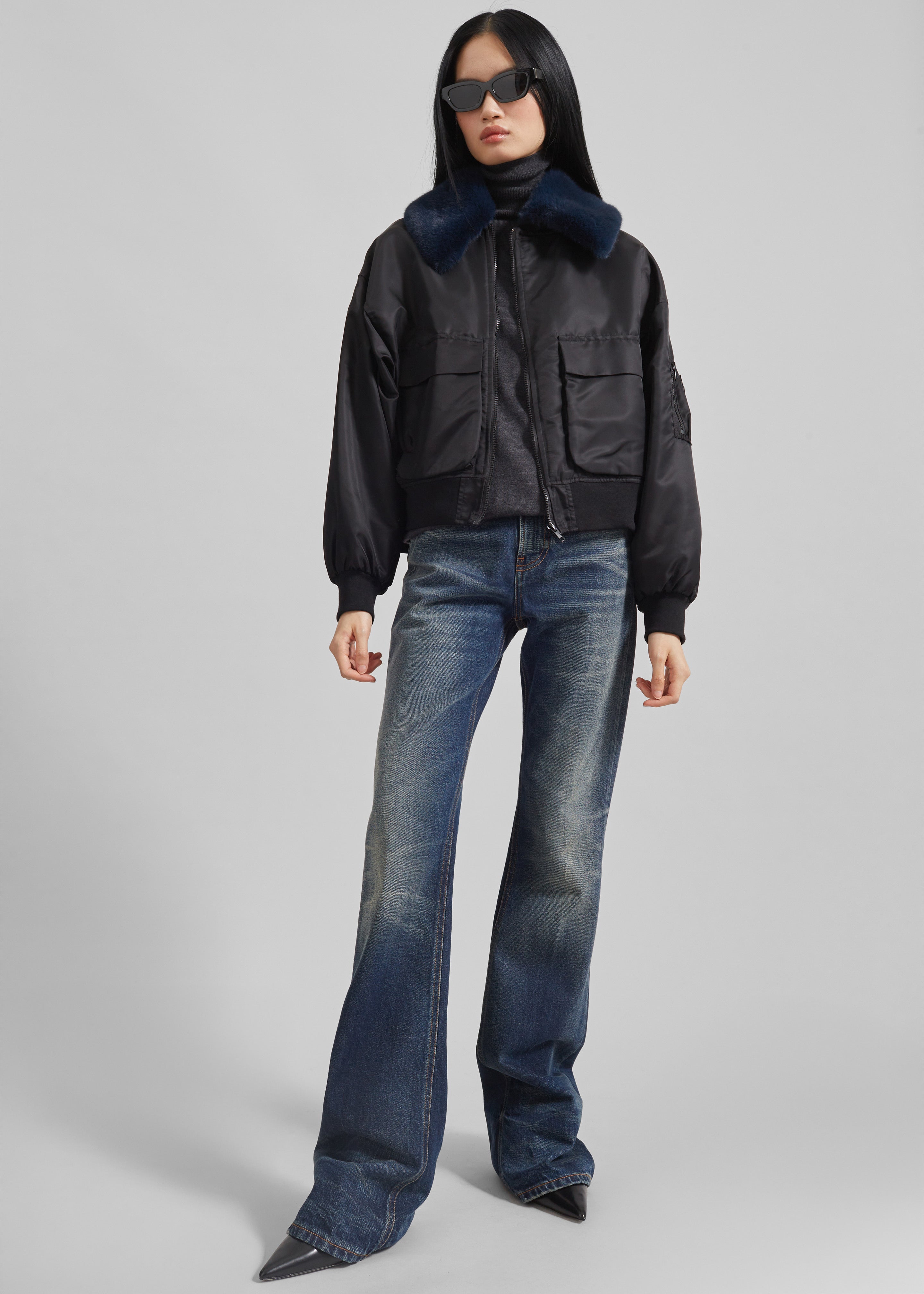 Blenham Bomber Jacket - Black - 3