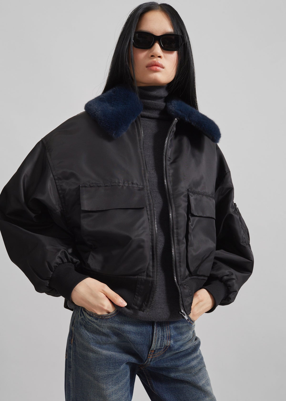Blenham Bomber Jacket - Black - 6